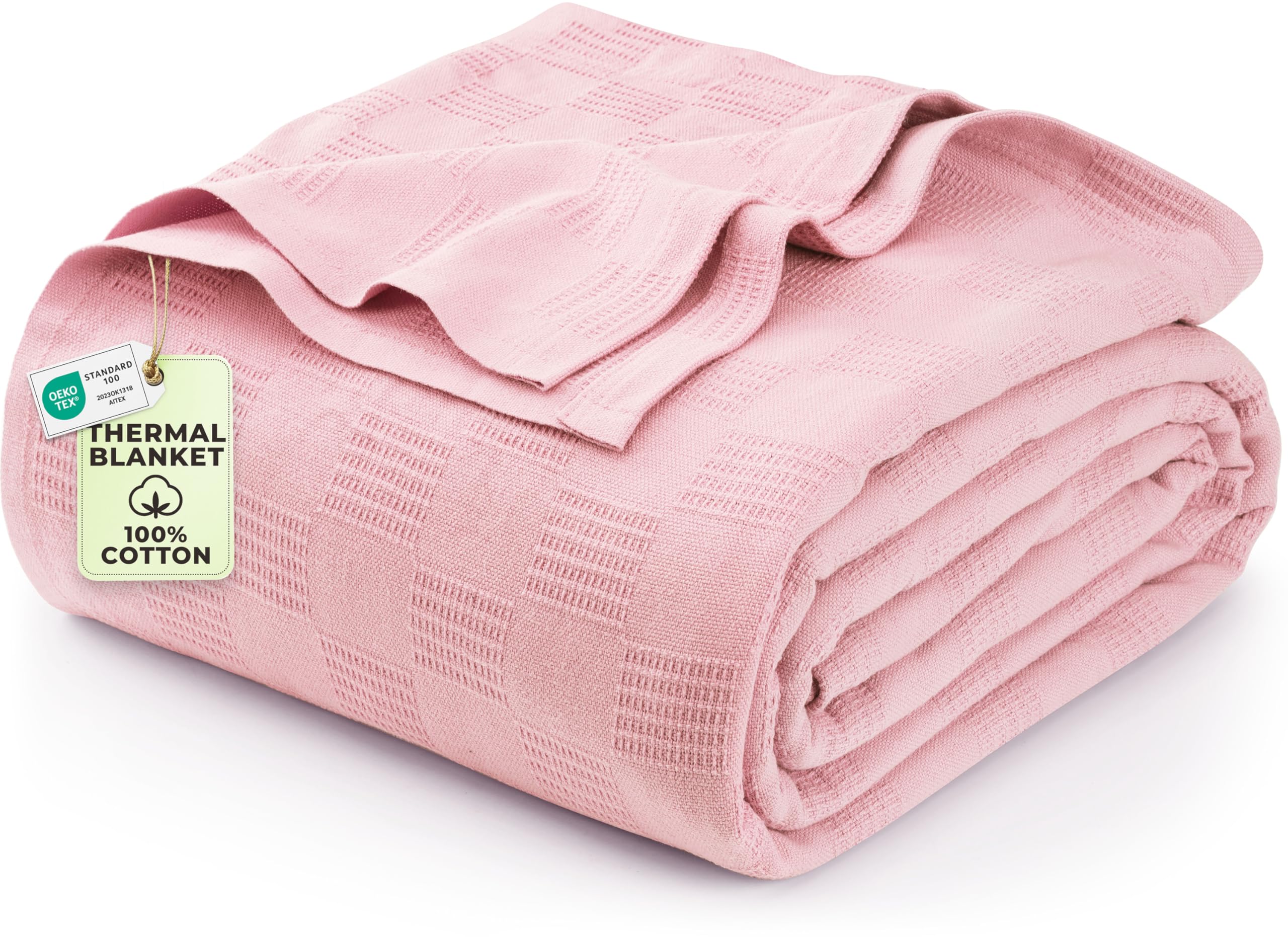 Utopia Bedding Cotton Thermal Blanket for Spring and Summer