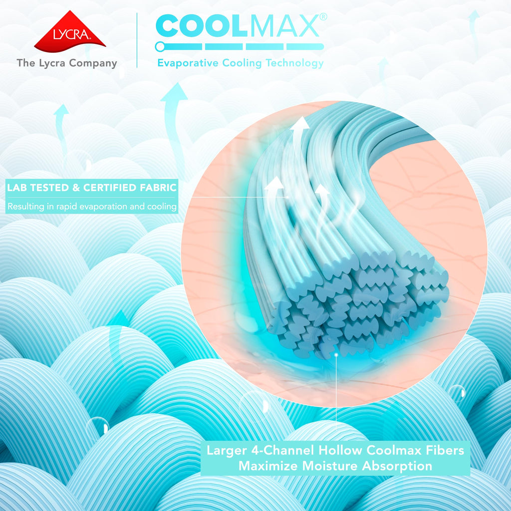 All Around Elastic-Warm Weather for Night Sweats Coolmax Cooling Sheets Moisture Wicking Super Soft