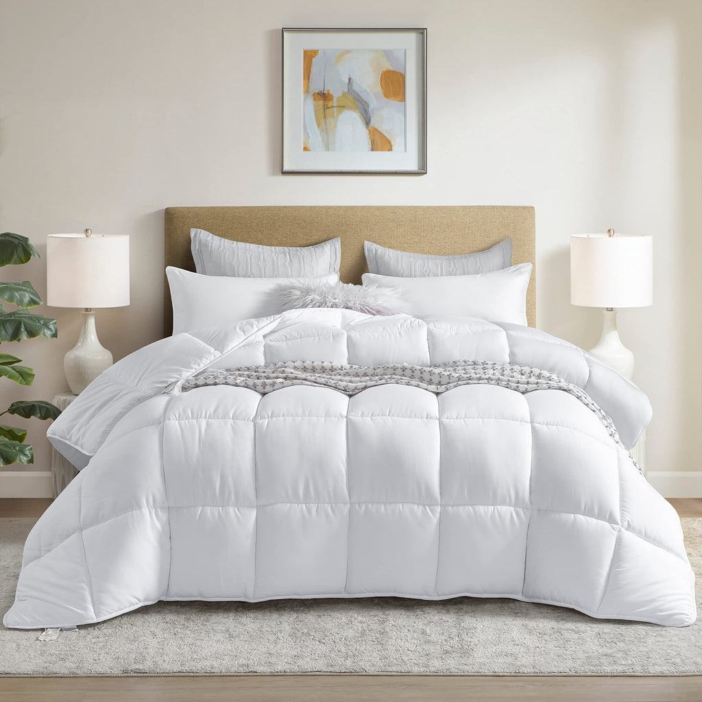 Dorrin Nessin Down Alternative Comforter All Season Duvet Insert,Double Brushed Microfiber Quilt Cover, Box Stitched with Corner Tabs