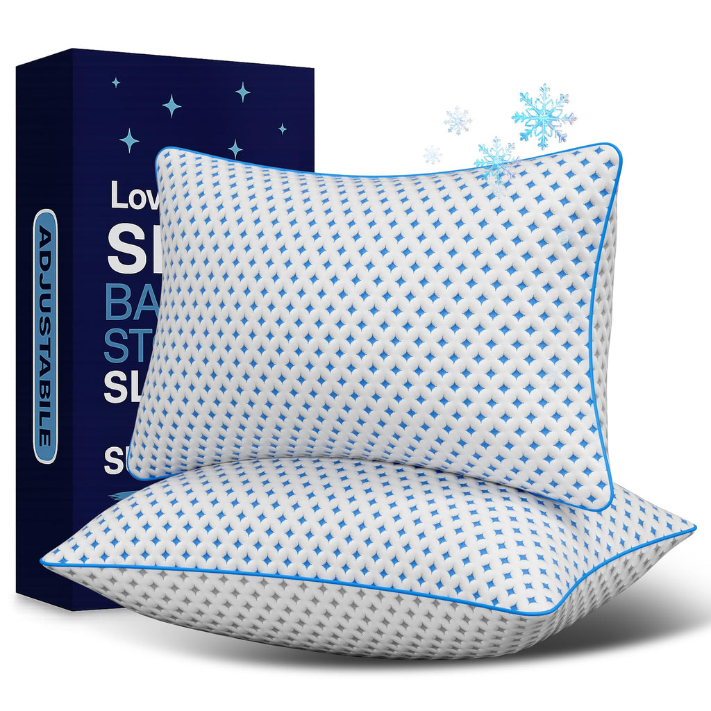 LOVELYREST Memory Foam Pillow – Cooling Pillow for Sleeping, Firm, and Breathable Design for Hot, Side, Back, and Stomach Sleepers