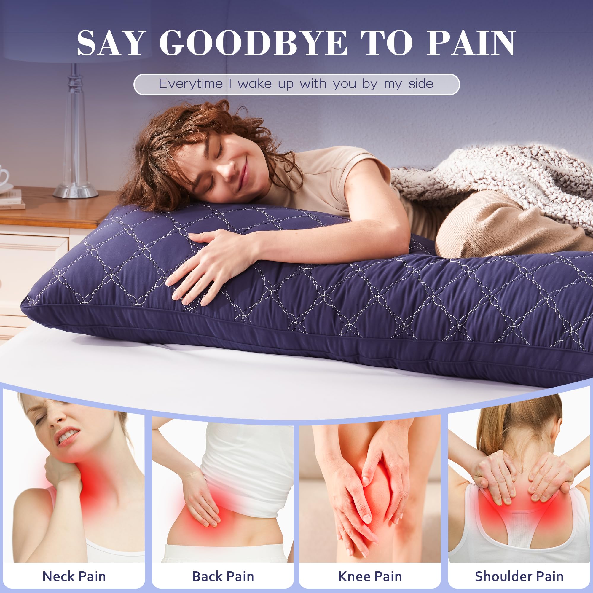 Decroom Memory Foam Body Pillow for Adults