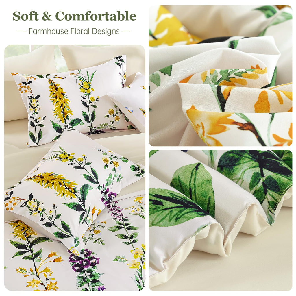WONGS BEDDING Floral 8-Piece Comforter Set