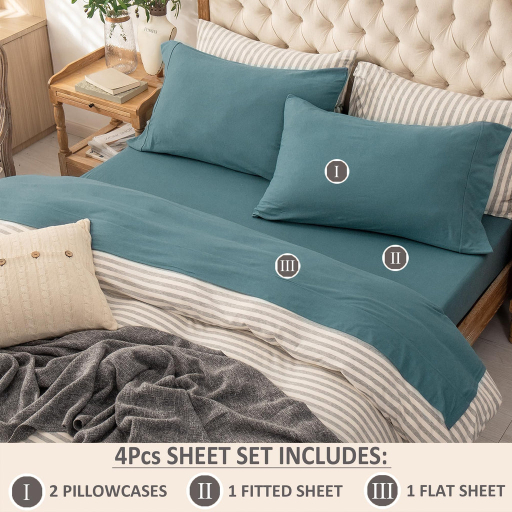 PURE ERA Jersey Knit Sheet Set