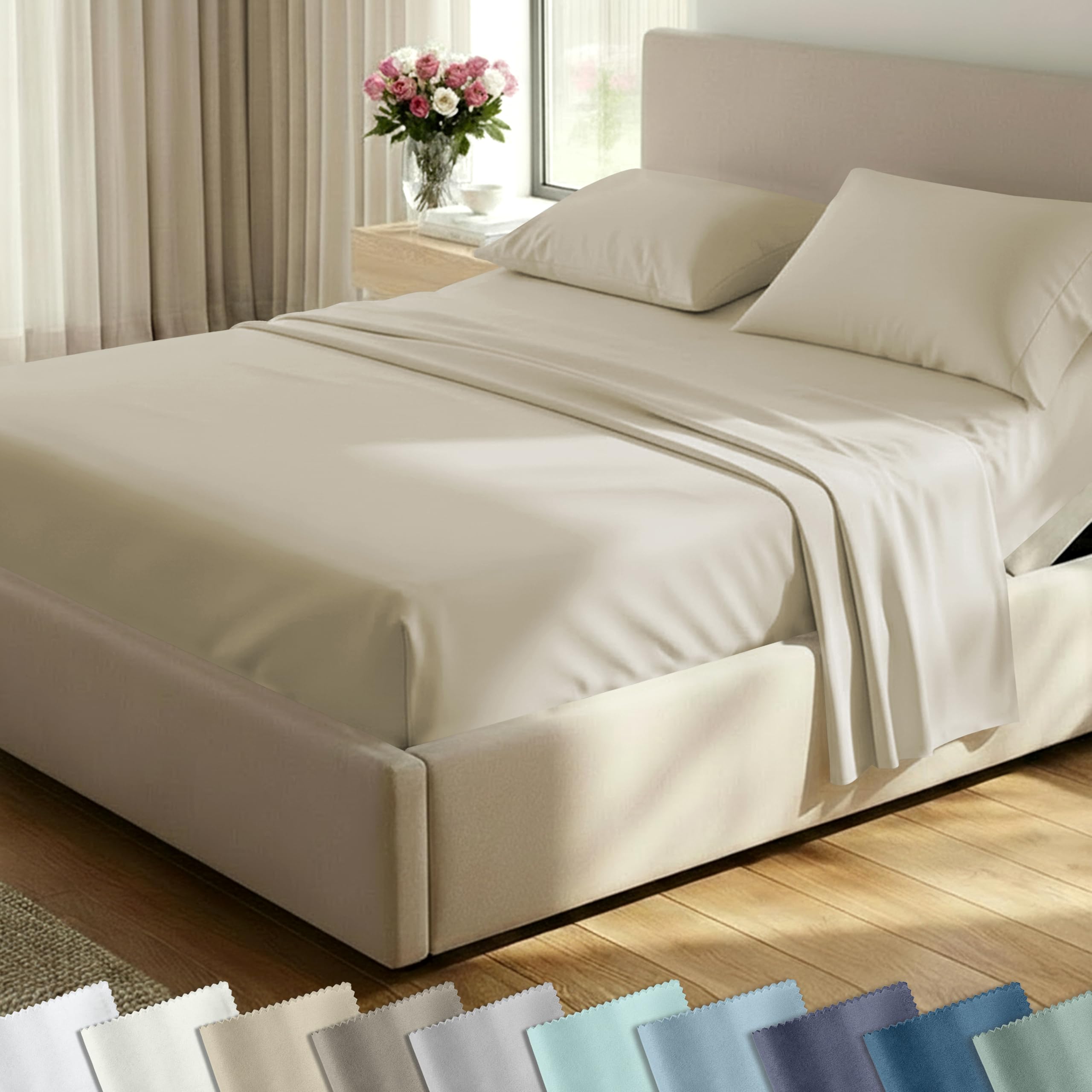 California Design Den 400 TC Sheet Set Pillowcase-and-Sheet-Sets