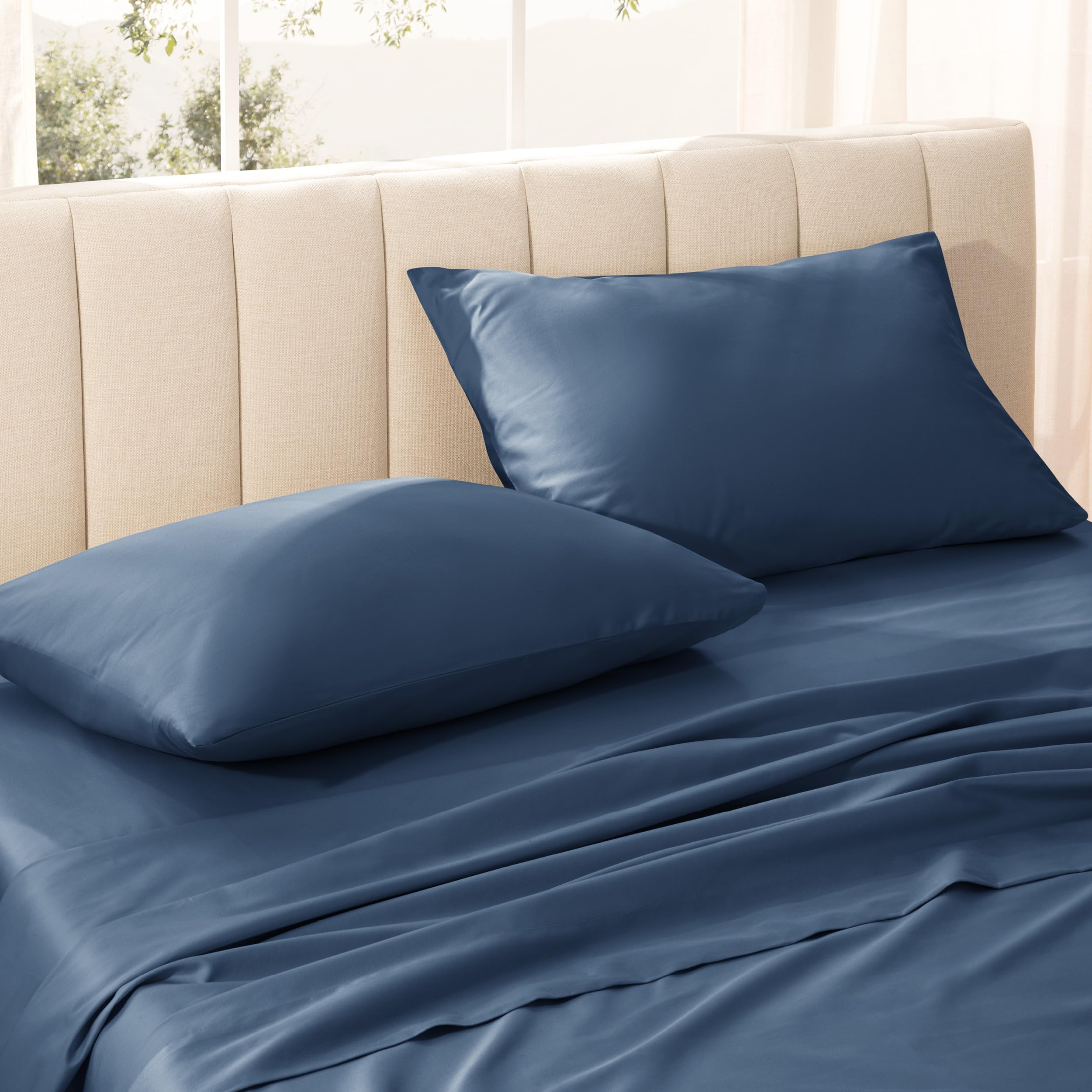 Bare Home Organic Cotton Sateen Pillowcase Set