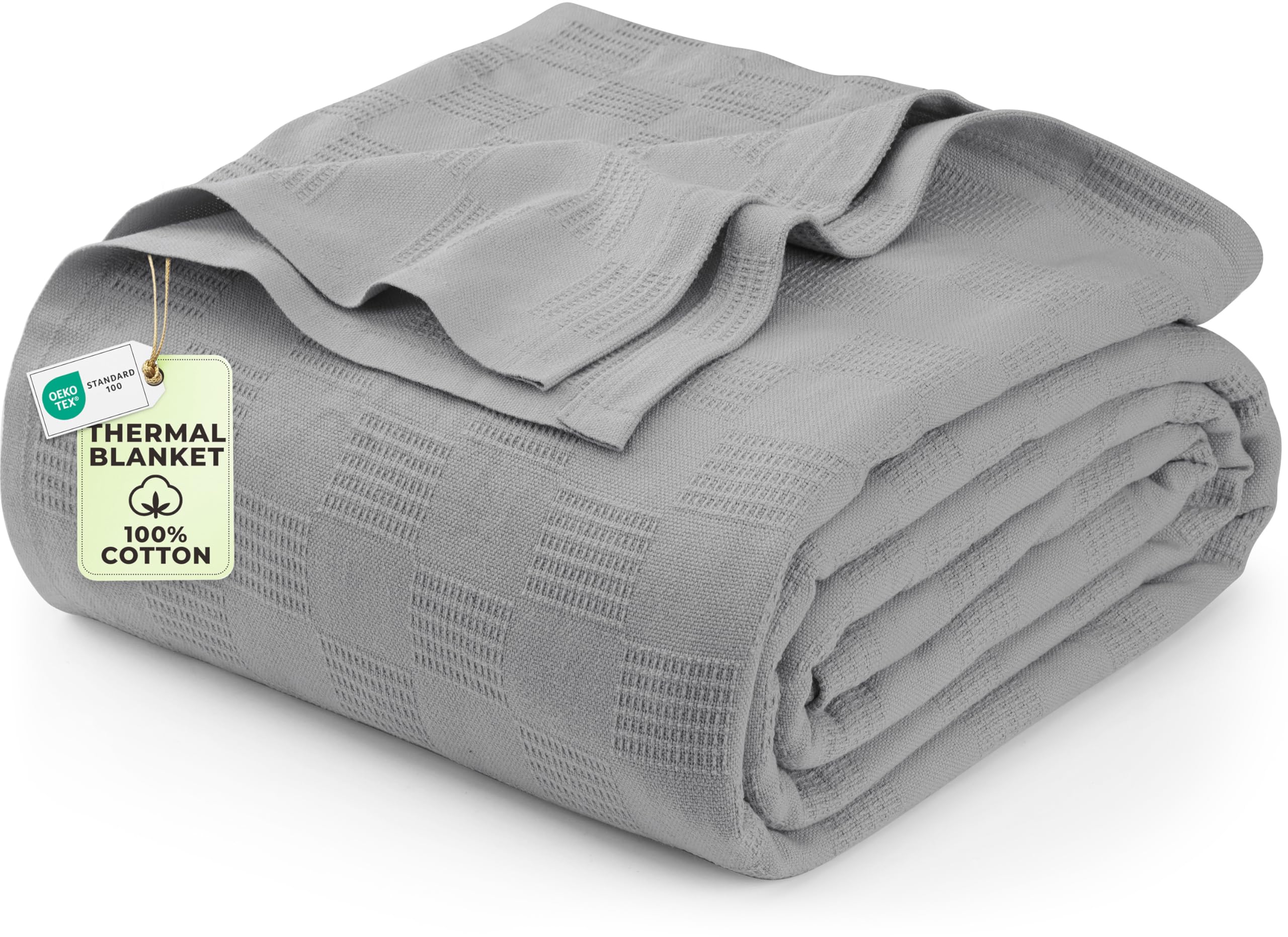 Utopia Bedding Cotton Thermal Blanket for Spring and Summer