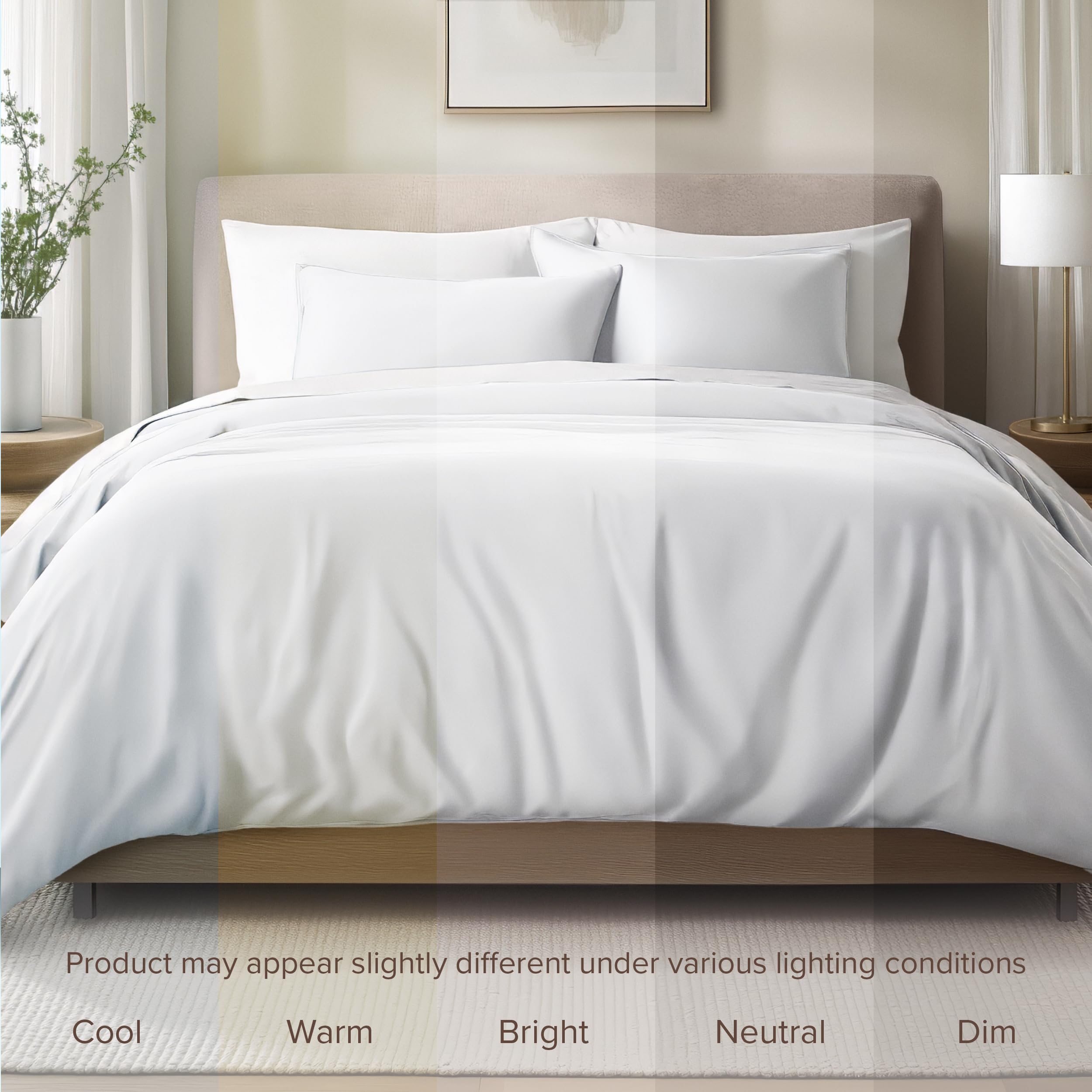 Bare Home Organic Cotton Sateen Duvet Set