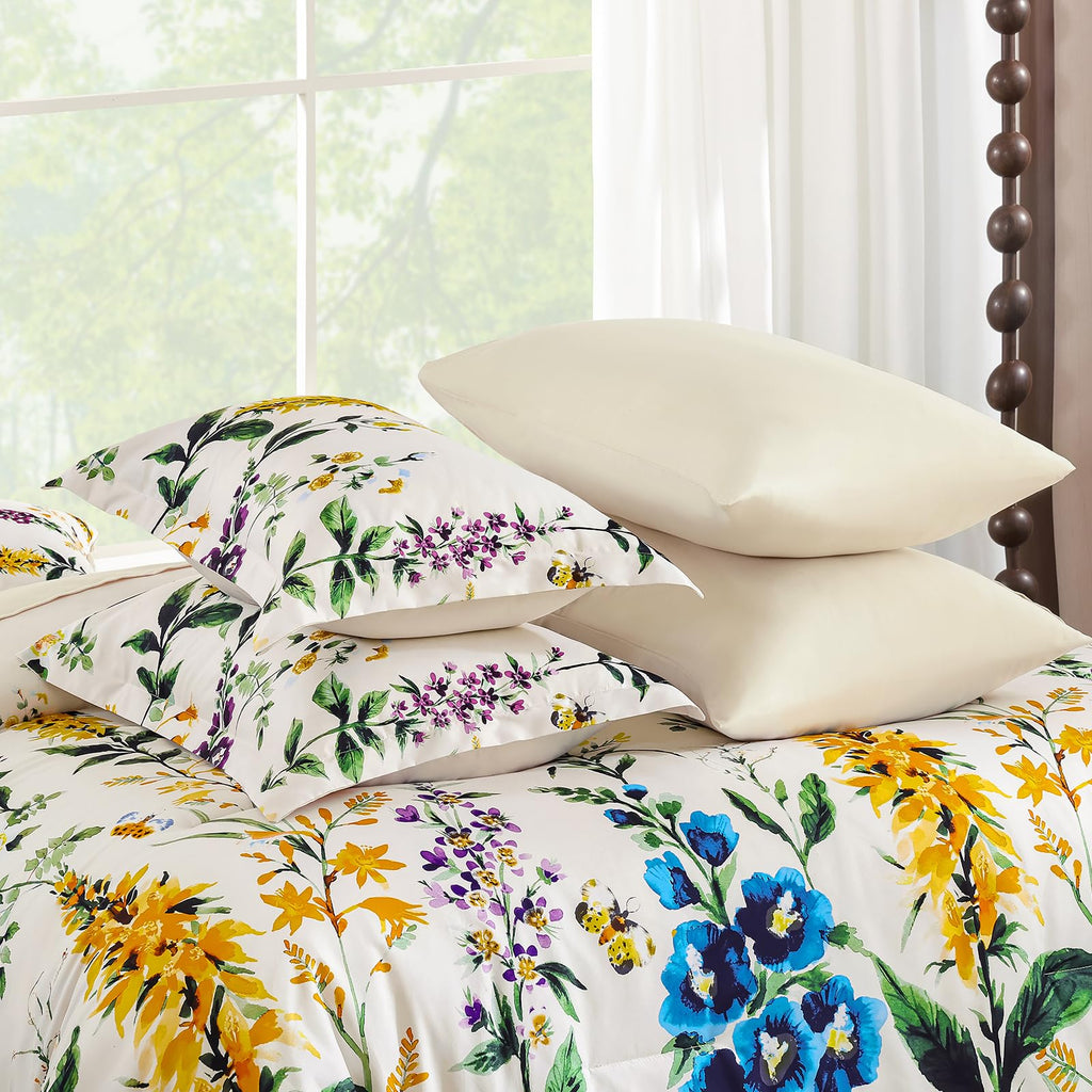 WONGS BEDDING Floral 8-Piece Comforter Set