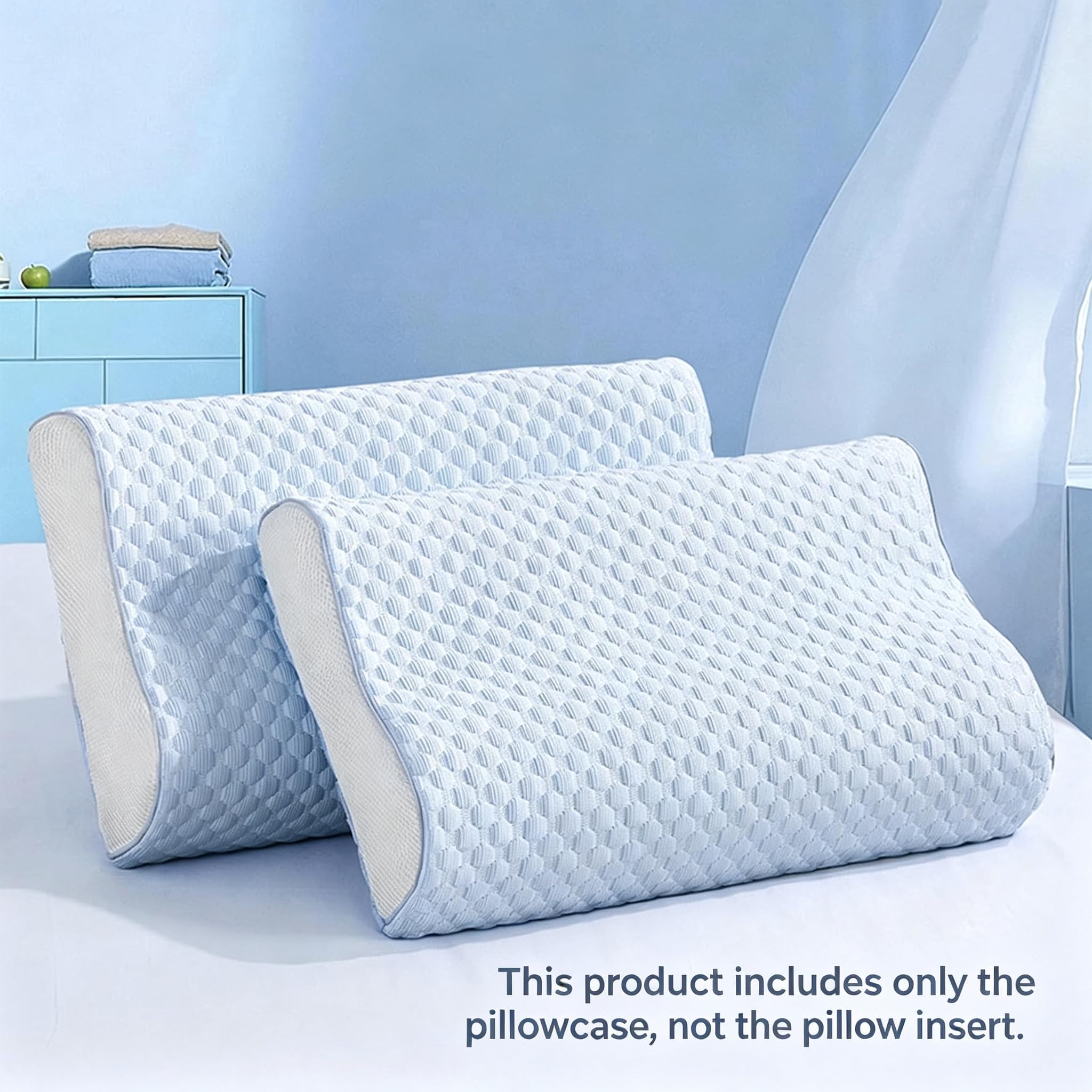 Neck Pillow,Side Sleeper Pillow for Neck Pain Relief,Adjustable Contour Pillow for Sleeping,Ergonomic Memory Foam Pillow,Orthopedic Cooling Pillow Back Stomach Sleeping