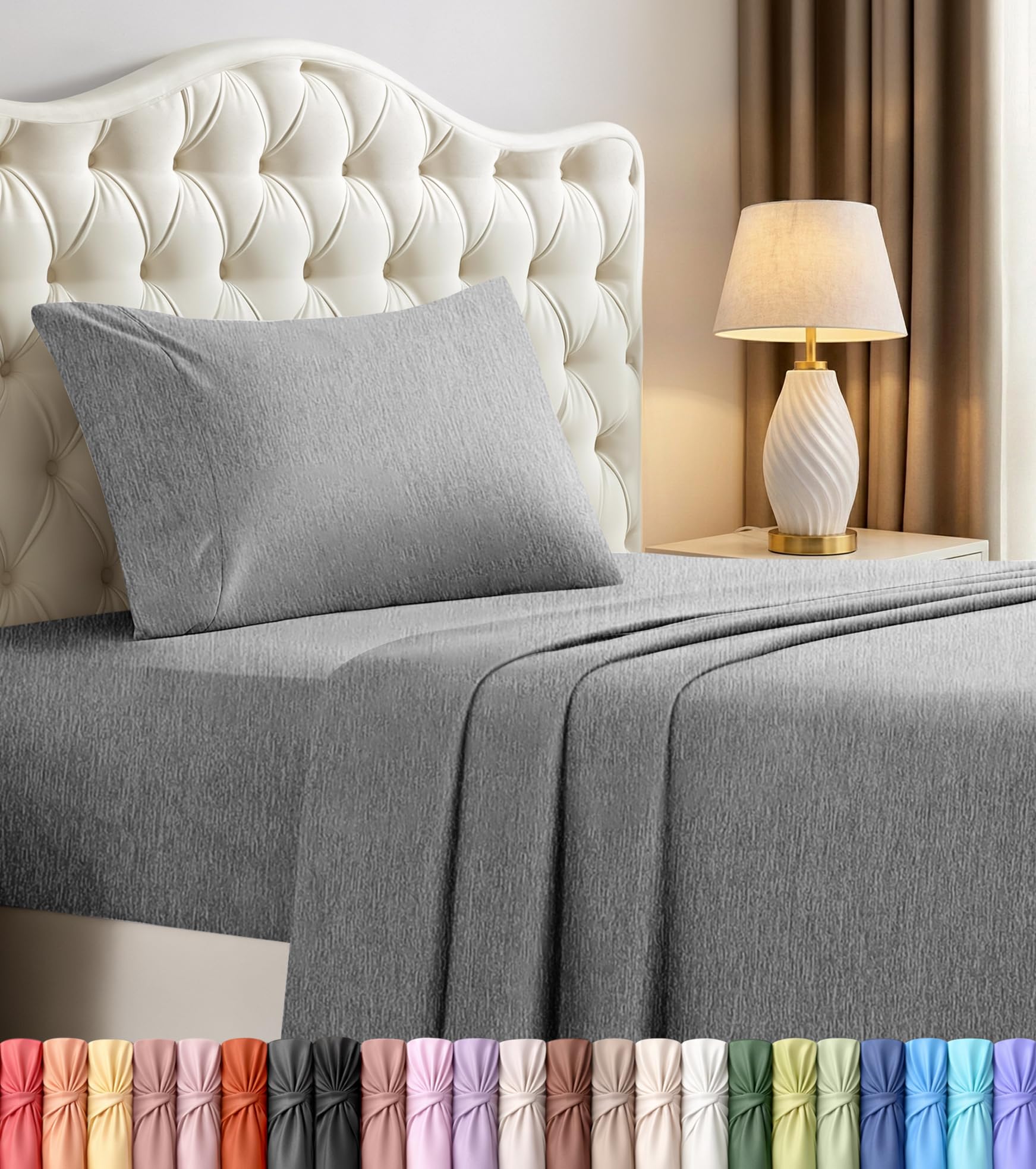 Utopia Bedding Bed Sheet Set - Soft Brushed Microfiber Fabric - Shrinkage & Fade Resistant - Easy Care