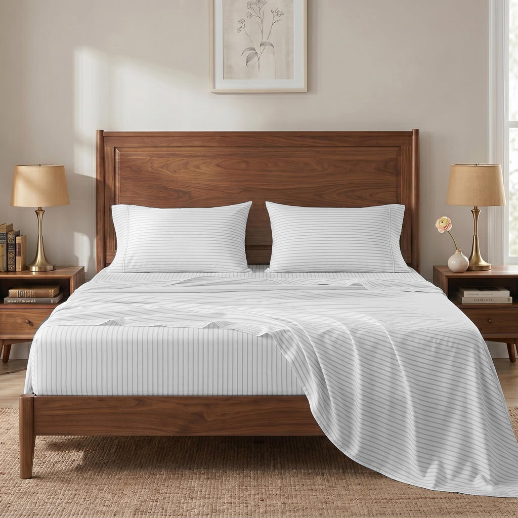 100% Cotton Sateen 500TC Sheet Set - Moonstruck