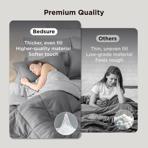 Bedsure Reversible Bed-in-a-Bag Set with Sheets and Shams