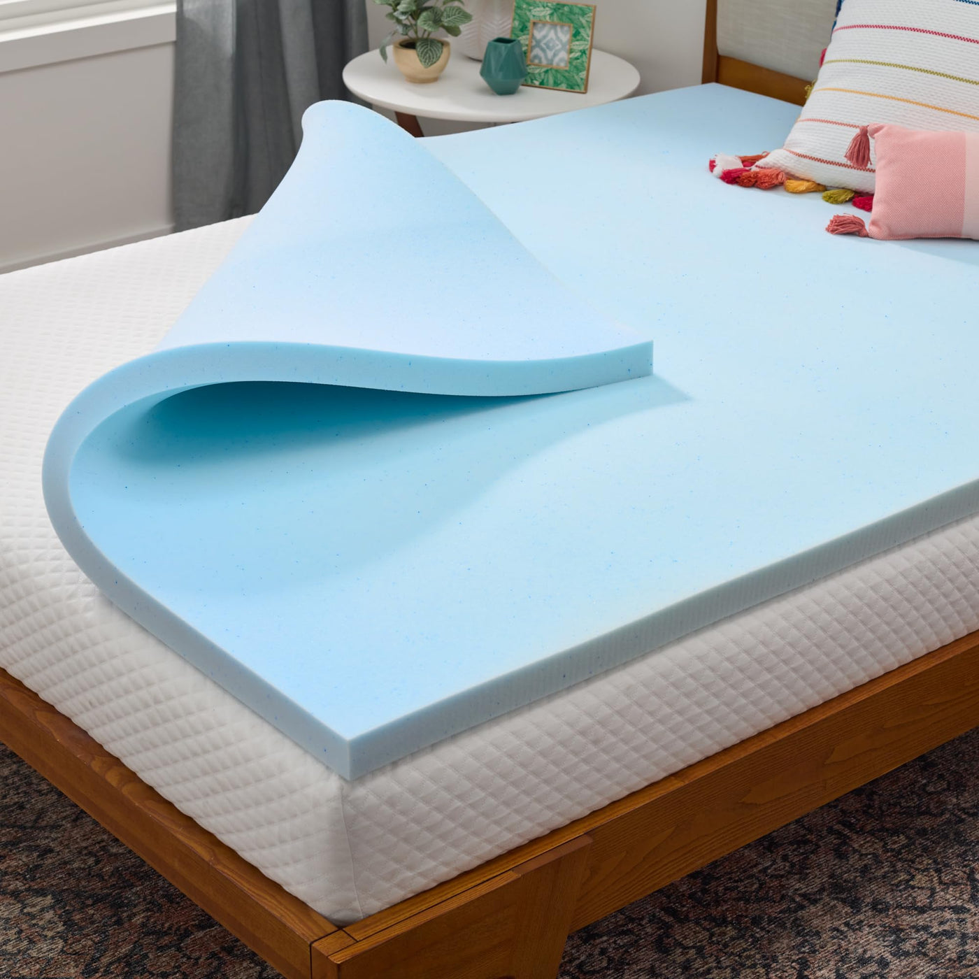 Linenspa Pressure-Relief Memory Foam Mattress Topper