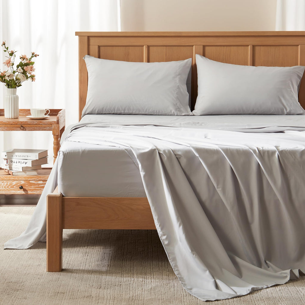 All Around Elastic-Warm Weather for Night Sweats Coolmax Cooling Sheets Moisture Wicking Super Soft