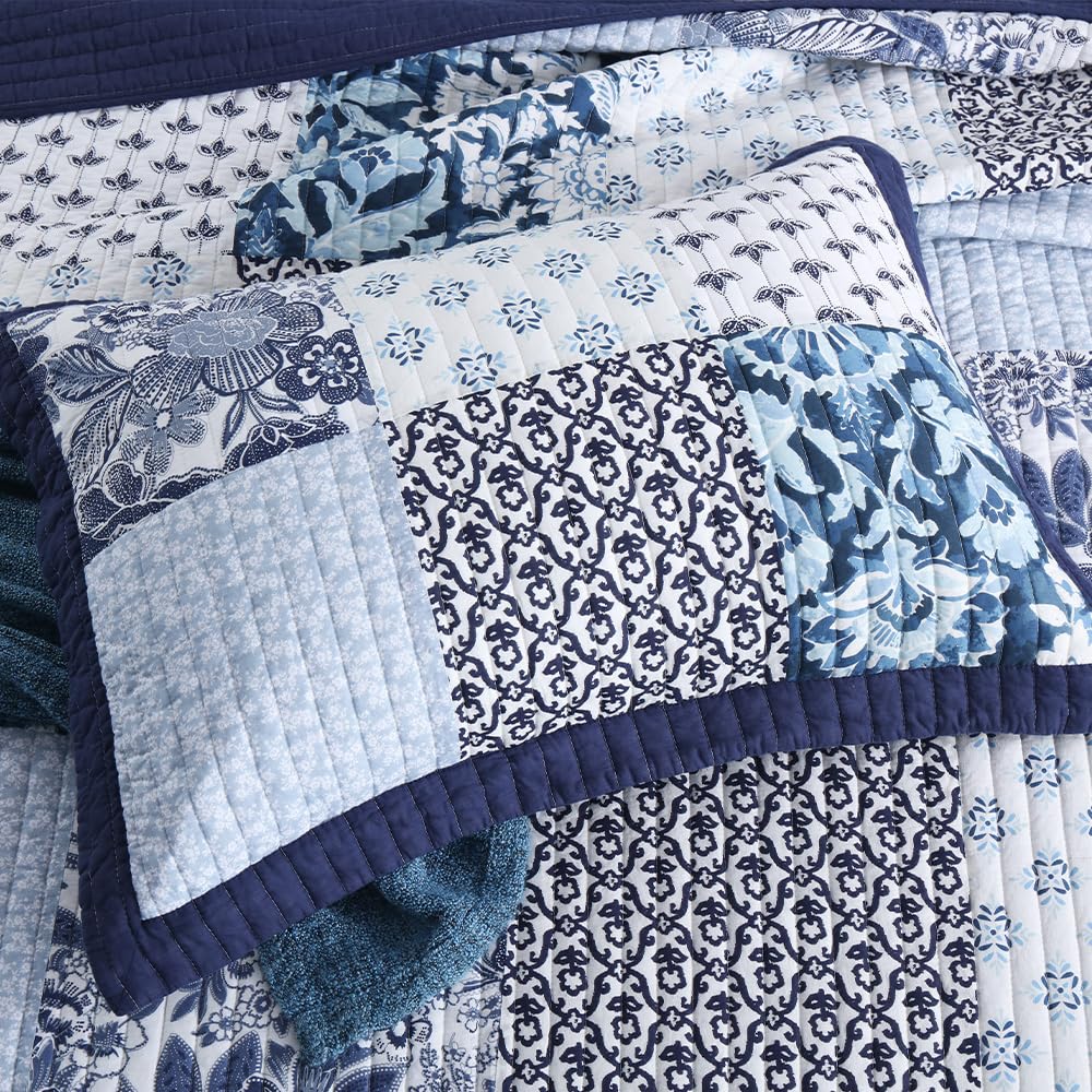 ENASAL Cotton Bedspread Quilt Sets Reversible Bedding Coverlet Sets Comforter