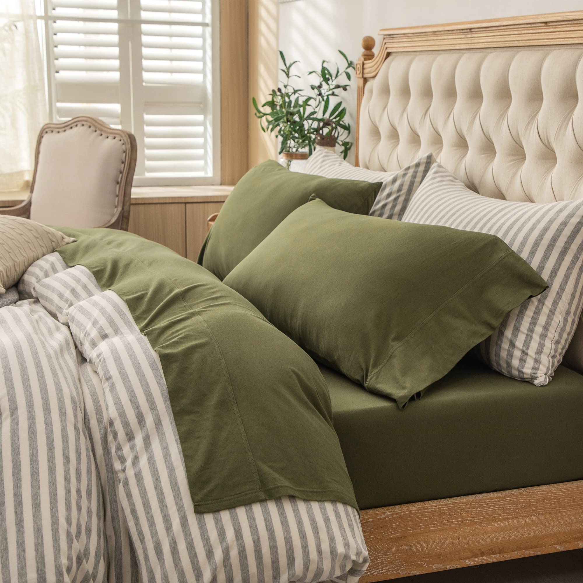 PURE ERA Jersey Knit Sheet Set