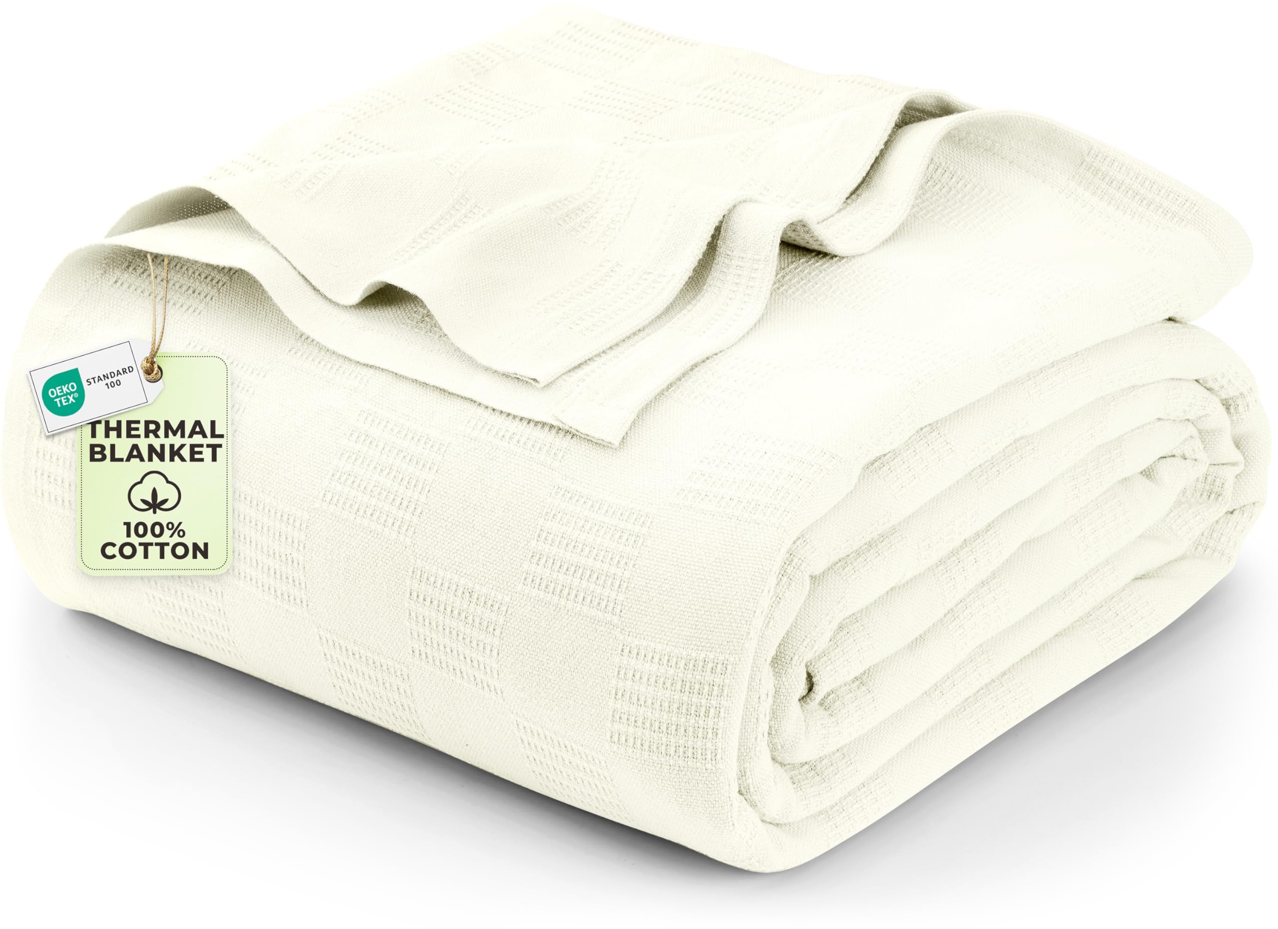 Utopia Bedding Cotton Thermal Blanket for Spring and Summer