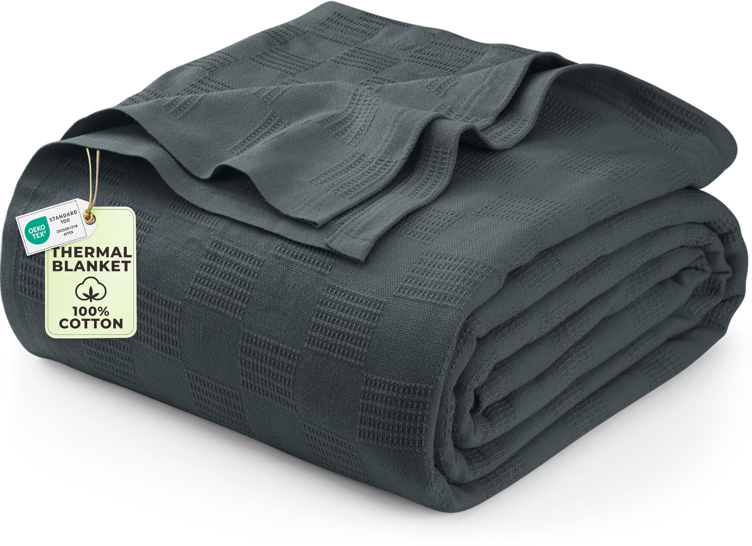 Utopia Bedding Cotton Thermal Blanket for Spring and Summer