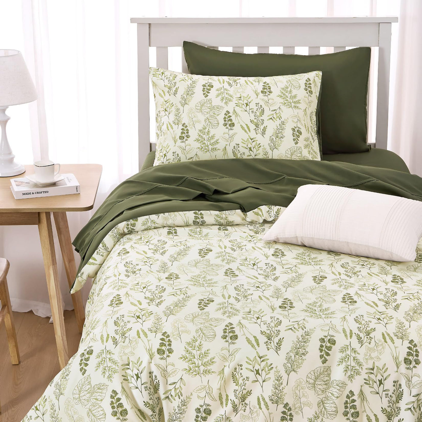 Wake In Cloud Vintage Floral 3-Piece Duvet Cover Set