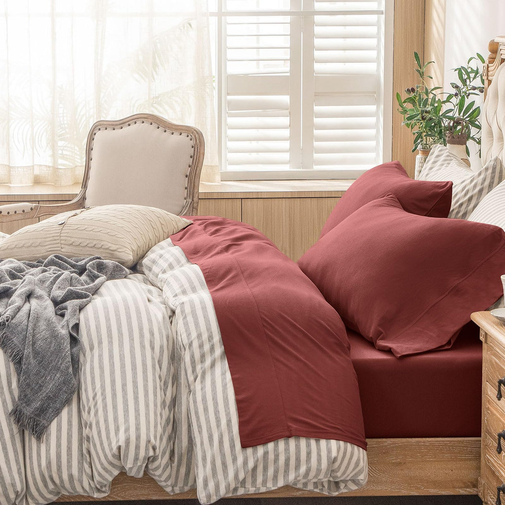 PURE ERA Jersey Knit Sheet Set