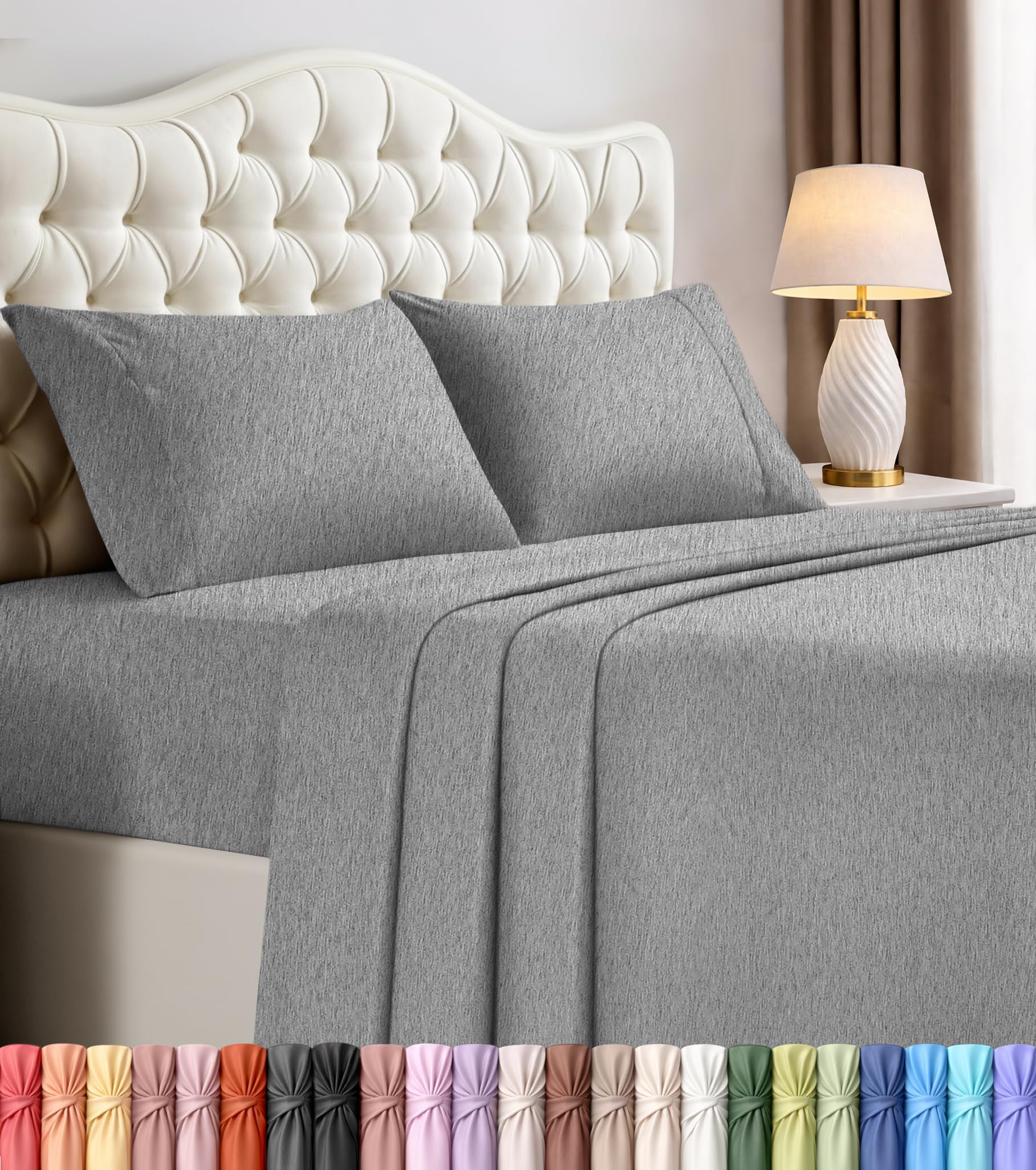 Utopia Bedding Bed Sheet Set - Soft Brushed Microfiber Fabric - Shrinkage & Fade Resistant - Easy Care