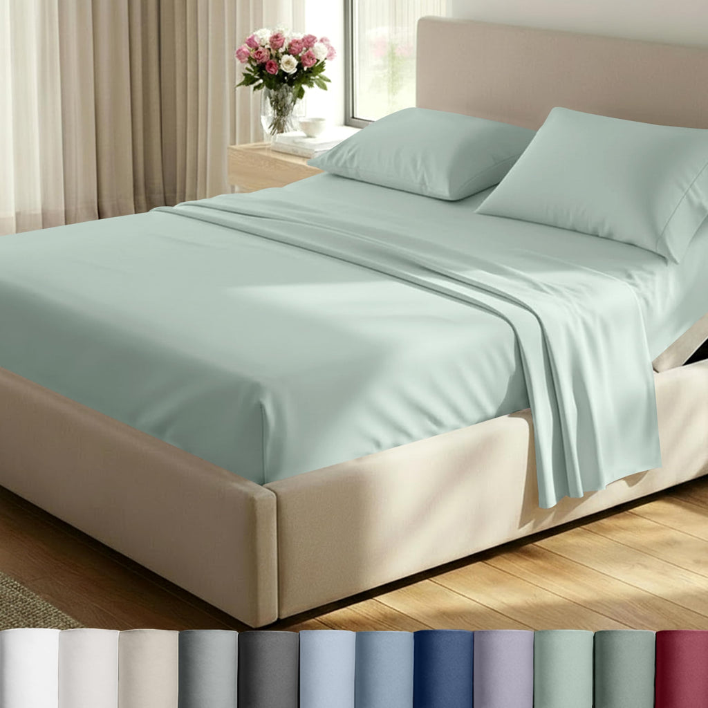 California Design Den Luxury Bed Sheets, Buttery Soft 800 Thread Count, 100% Cotton Sheets, Sateen with Deep Pocket Fitted Sheet