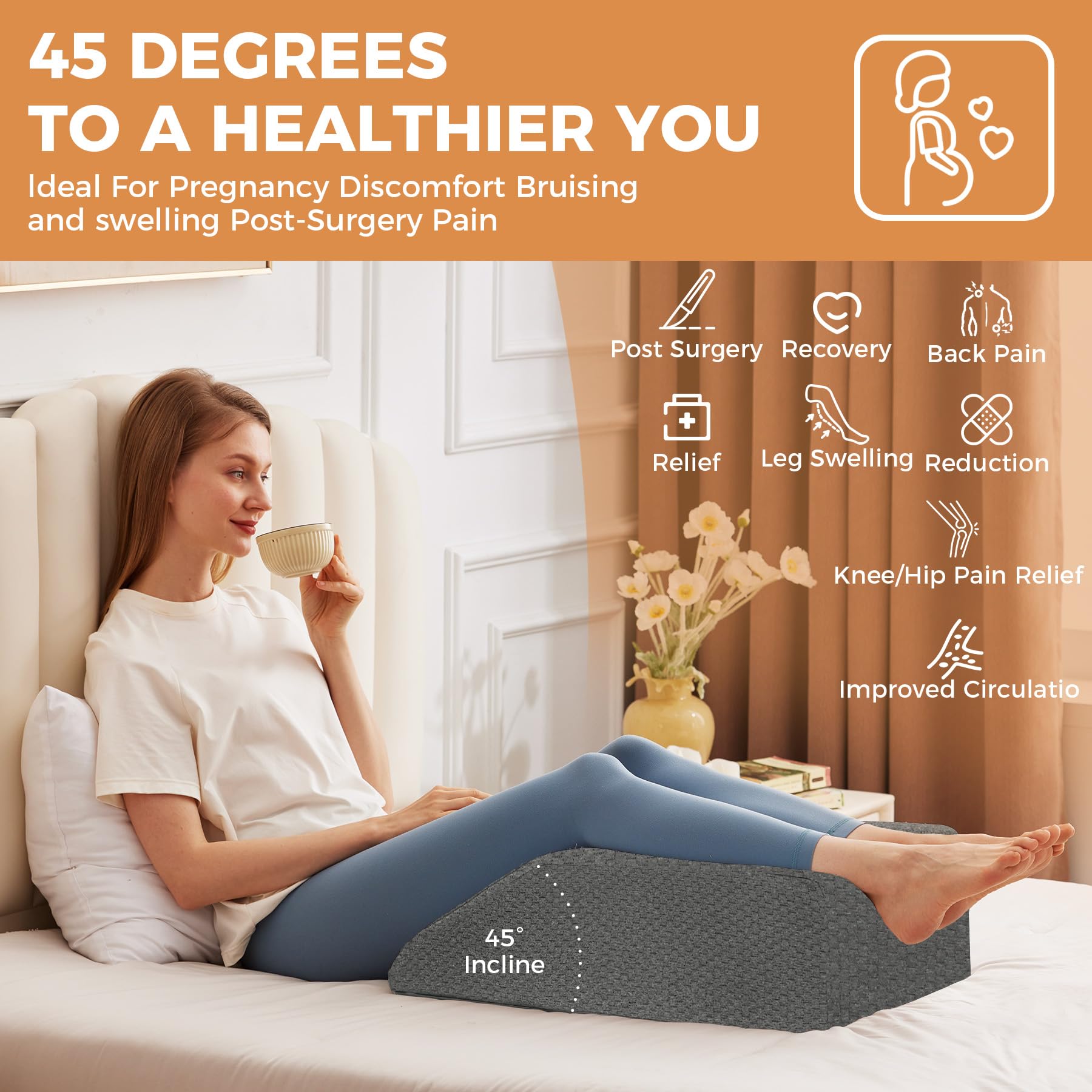 BIEEZZK Leg Elevation Pillow