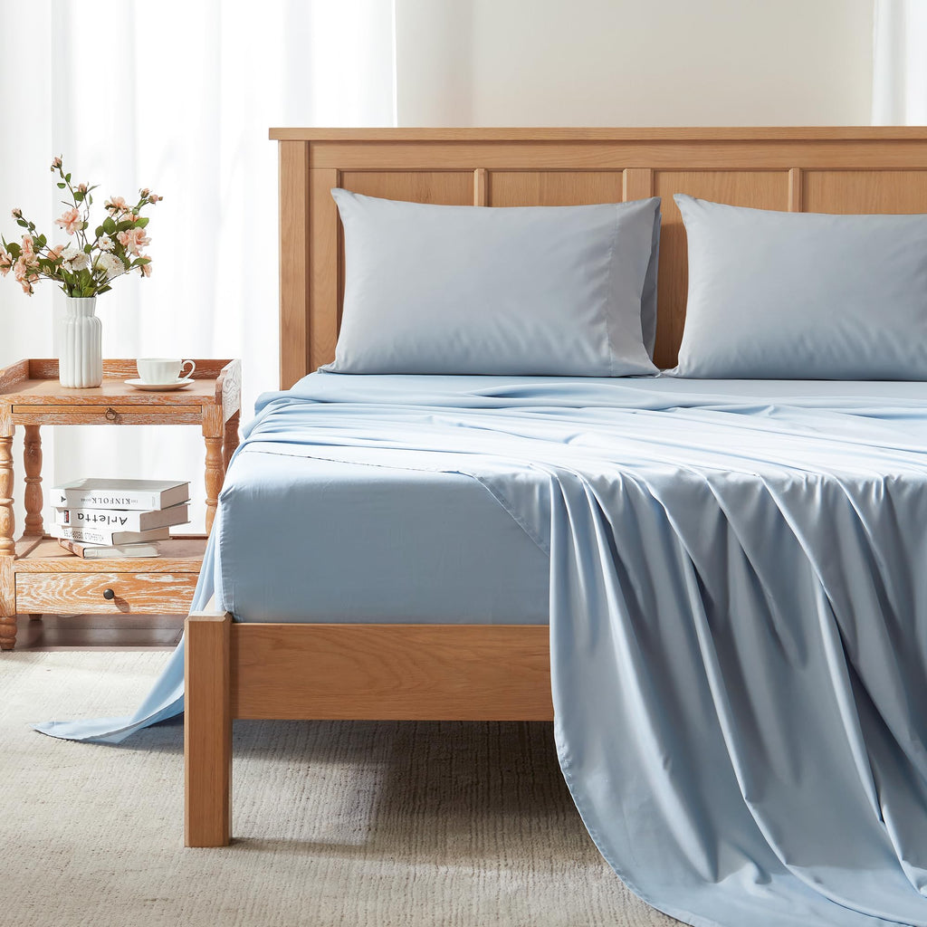 All Around Elastic-Warm Weather for Night Sweats Coolmax Cooling Sheets Moisture Wicking Super Soft
