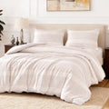 Amazon Basics Waffle Weave Microfiber 2-3 Piece Duvet Cover Set, Includes 1 Duvet Cover and 1-2 Pillow Shams