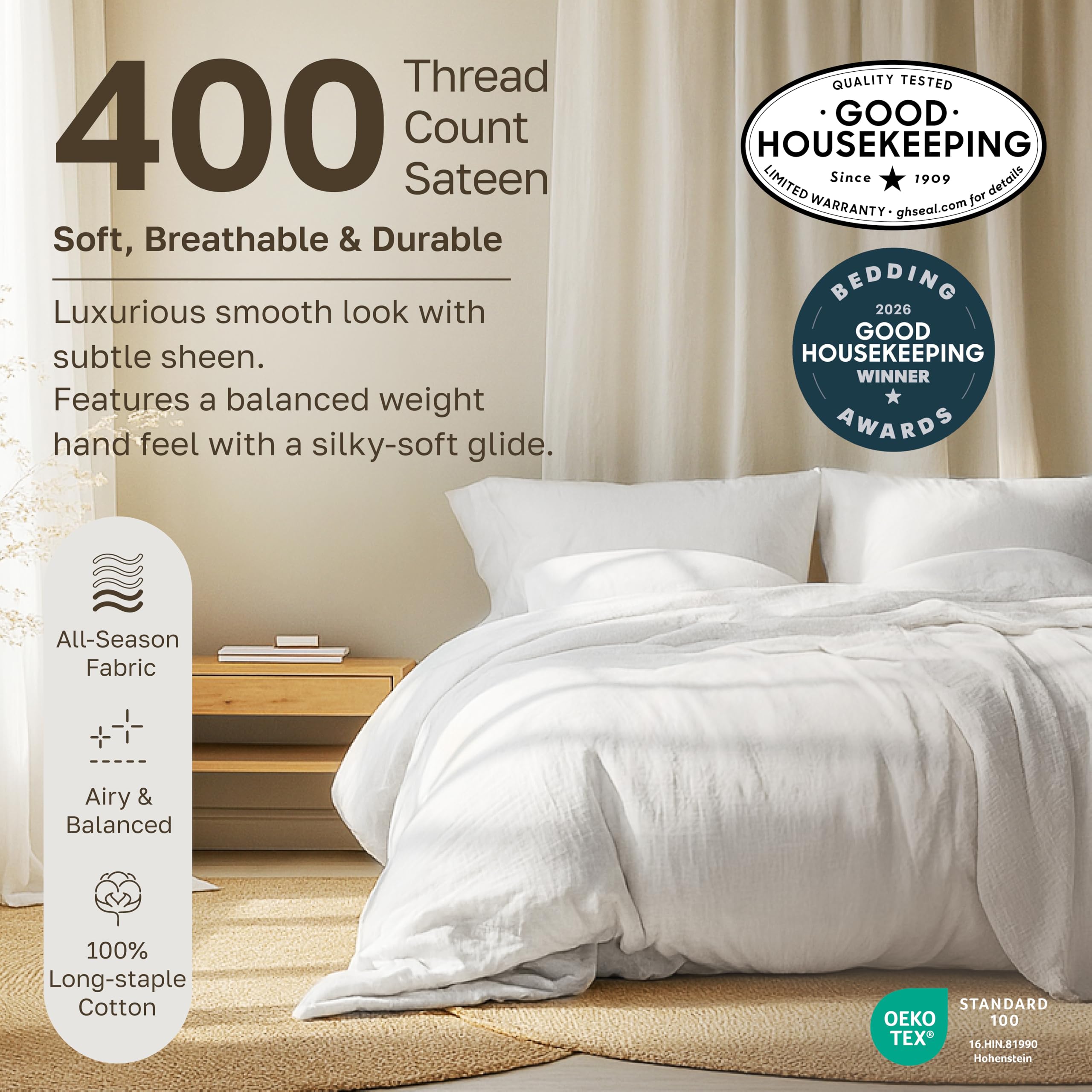 California Design Den 400 TC Sheet Set Pillowcase-and-Sheet-Sets