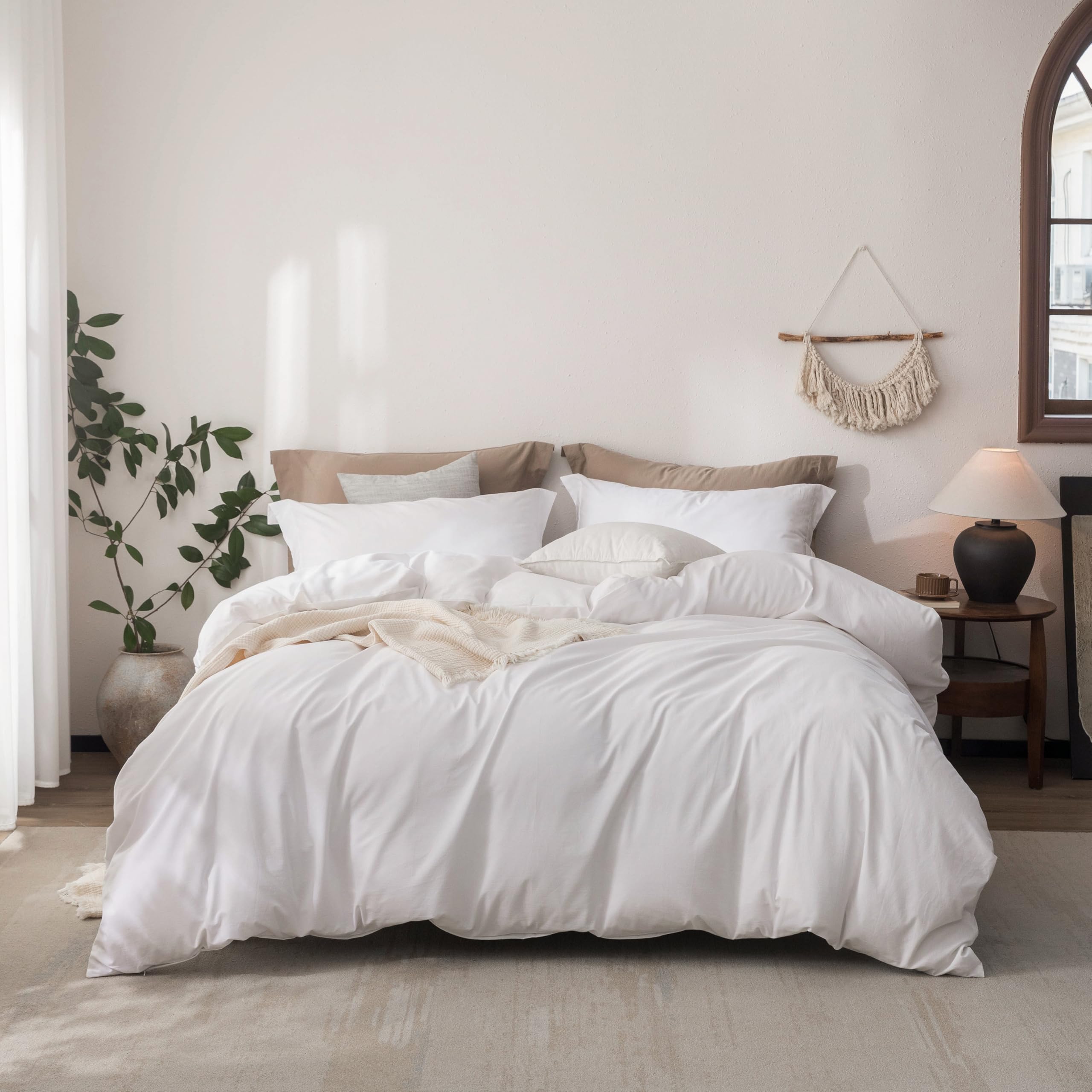 Warm Moment 100% Washed Cotton Duvet Cover Set