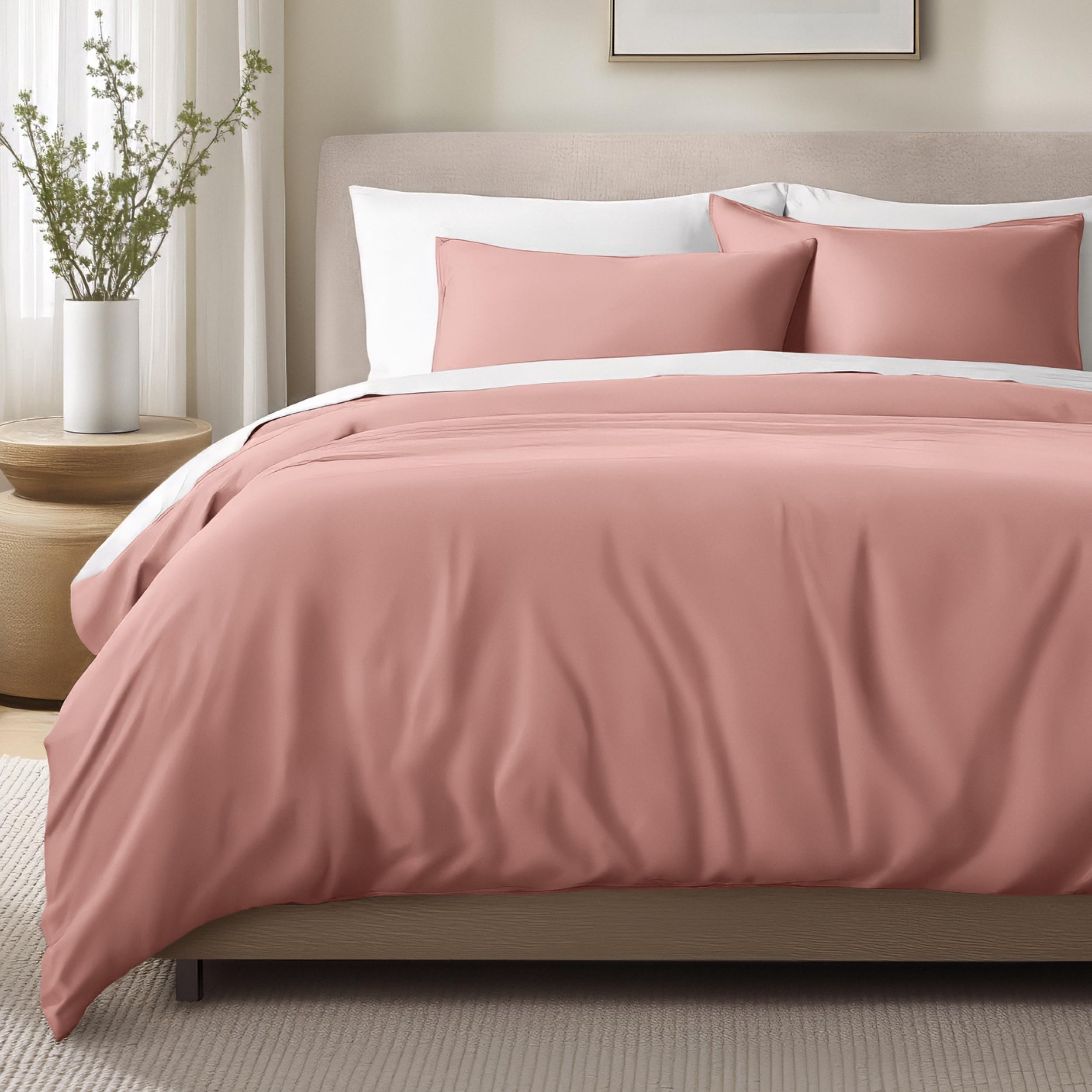 Bare Home Organic Cotton Sateen Duvet Set