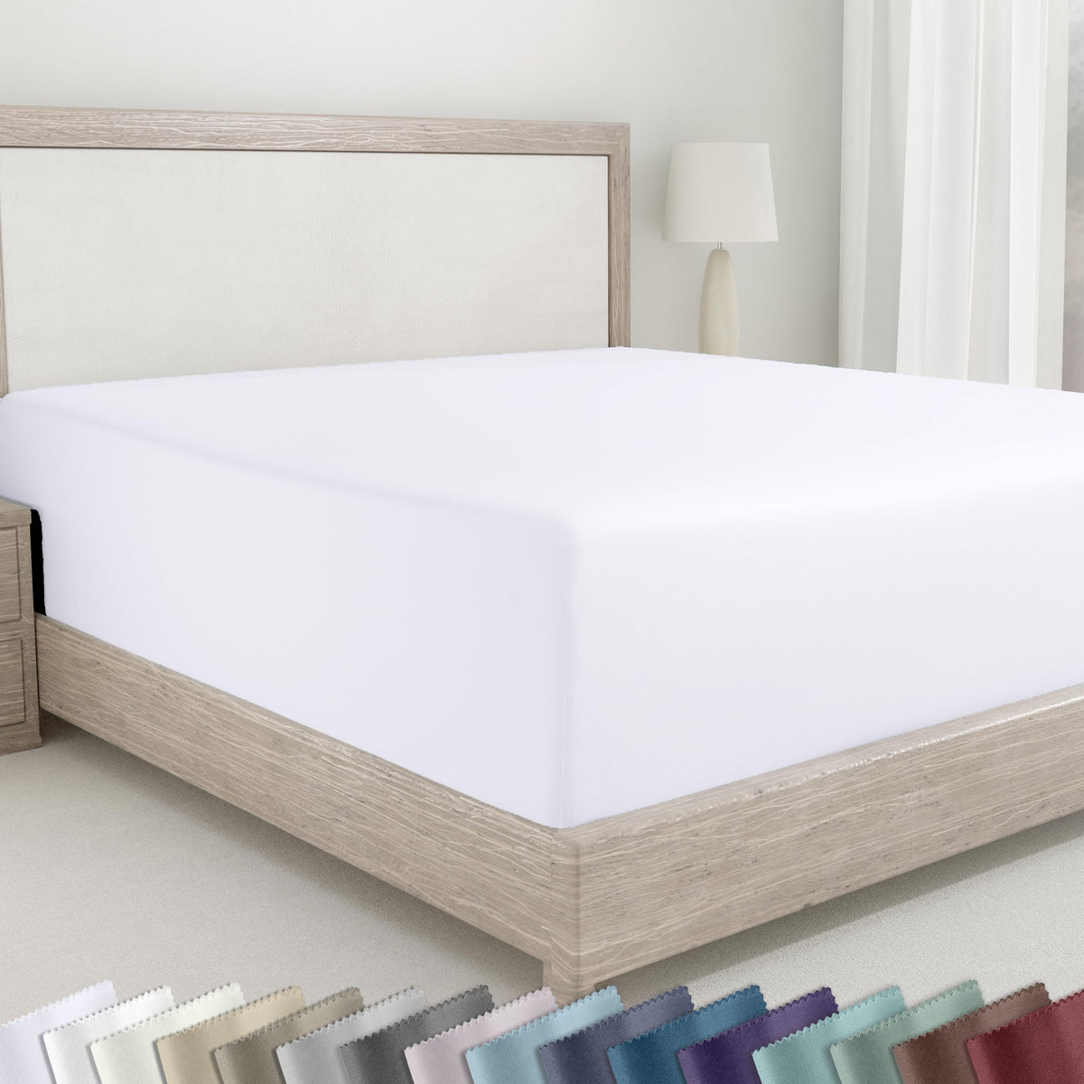 California Design Den 400TC Cotton Sateen Fitted Sheet