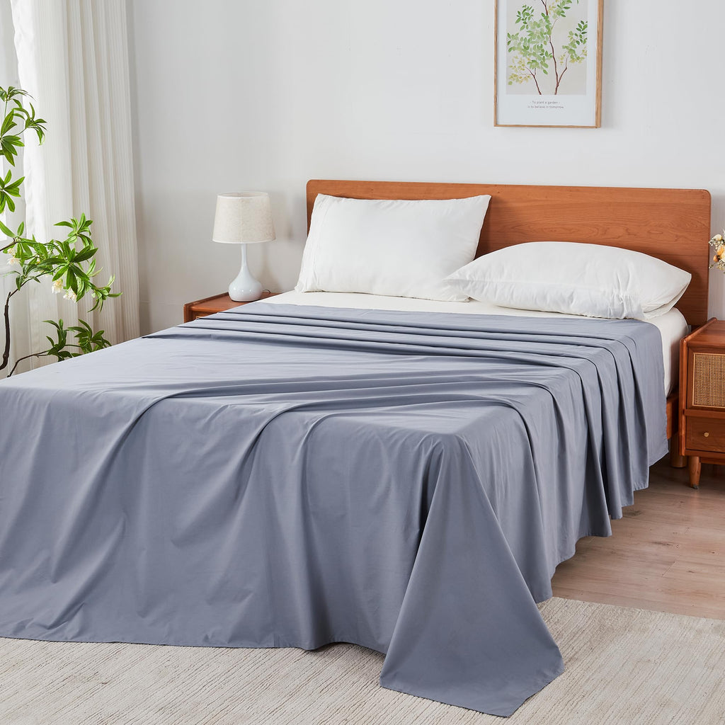 HOMTEC 200TC 100% Cotton Flat Sheet