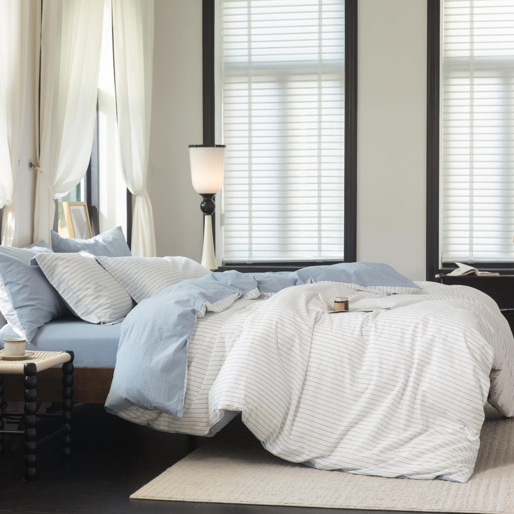 Warm Moment 100% Washed Cotton Duvet Cover Set
