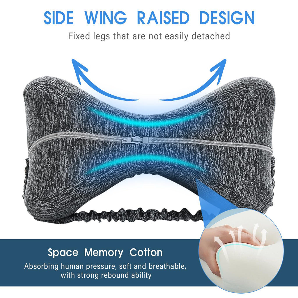 Valueest Memory Foam Knee Pillow, Orthopedic Leg Support for Side Sleepers, Hip Alignment