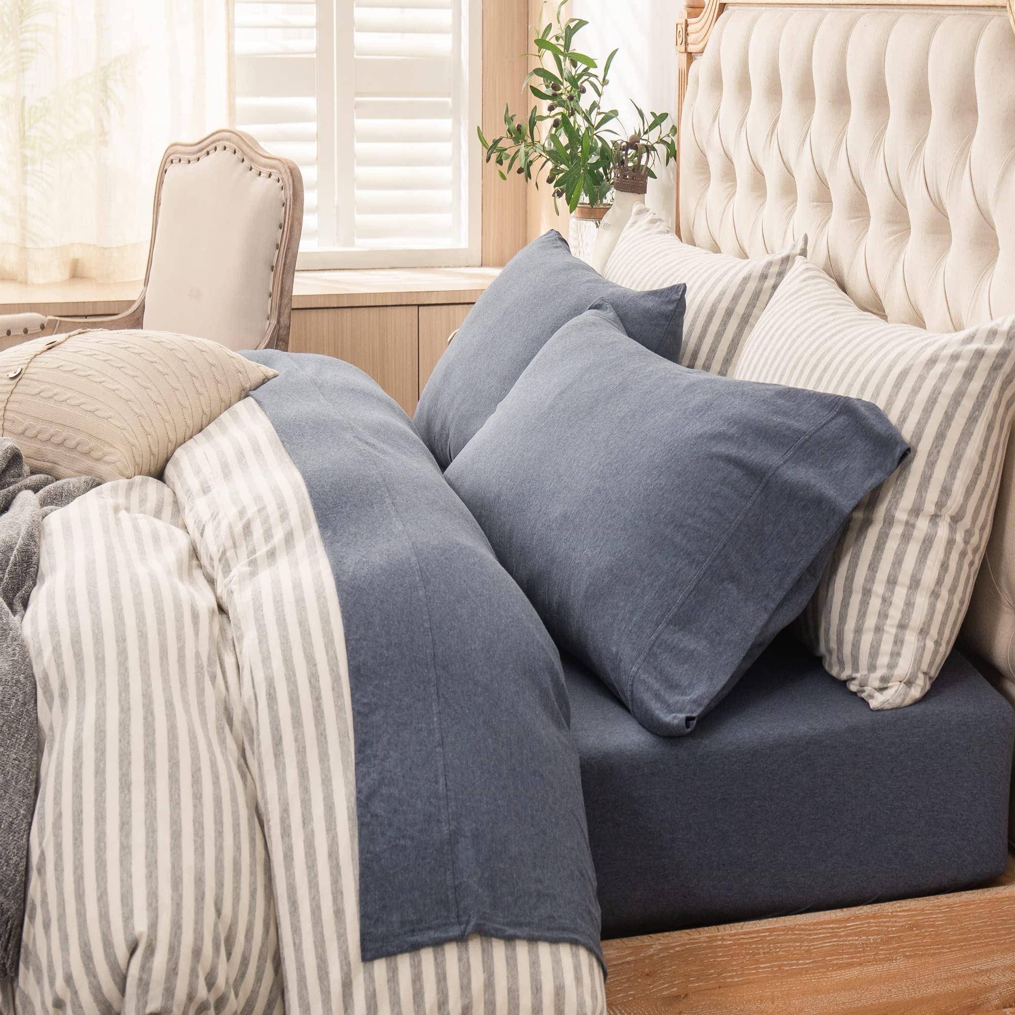 PURE ERA Jersey Knit Sheet Set