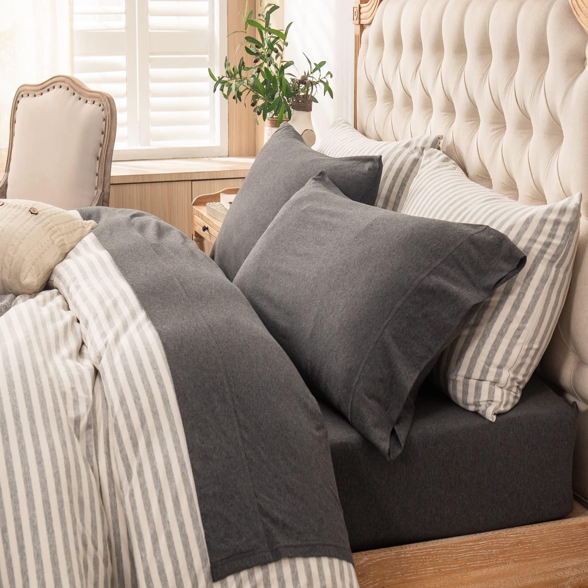 PURE ERA Jersey Knit Sheet Set