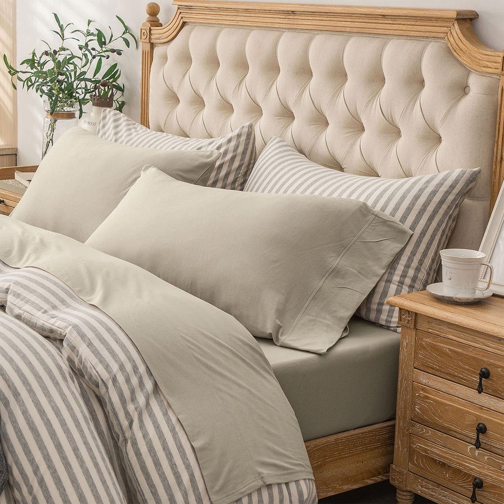 PURE ERA Jersey Knit Sheet Set