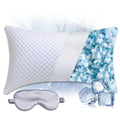 JMZANSI Premium Adjustable Shredded Memory Foam Pillow - Suitable for Side, Back, and Stomach Sleepers, with Cooling Fiber Machine Washable Cover