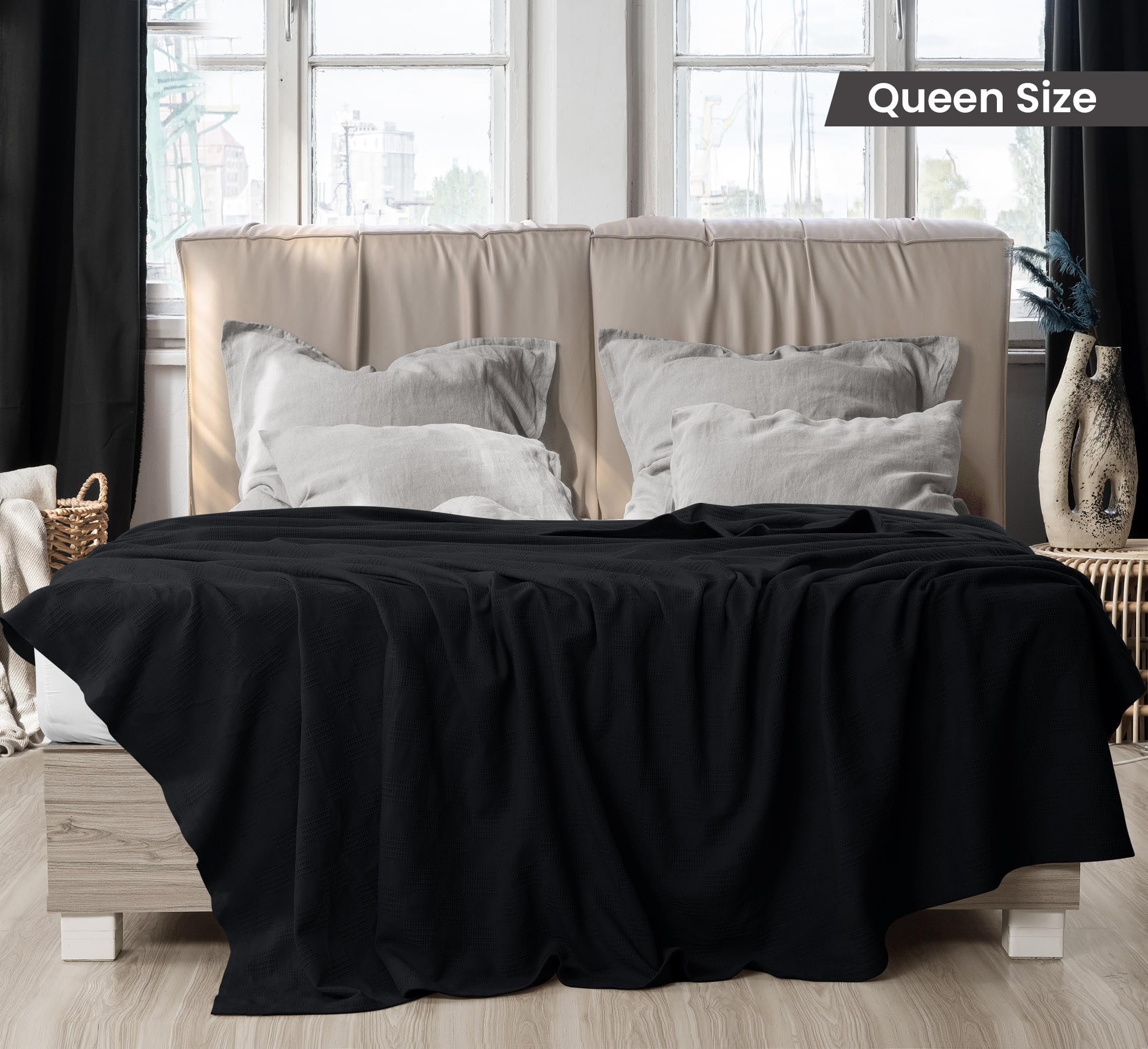 Utopia Bedding Cotton Thermal Blanket for Spring and Summer