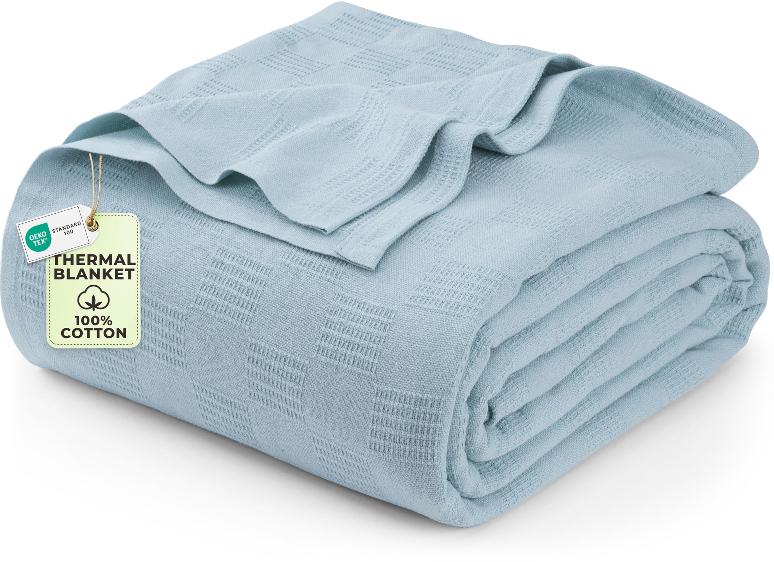 Utopia Bedding Cotton Thermal Blanket for Spring and Summer
