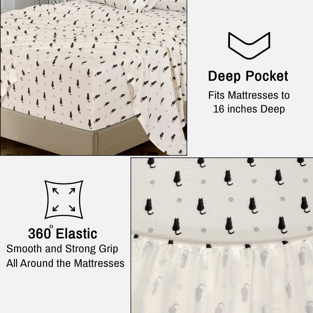 RUVANTI 100% Cotton Flannel Sheets Sets Main