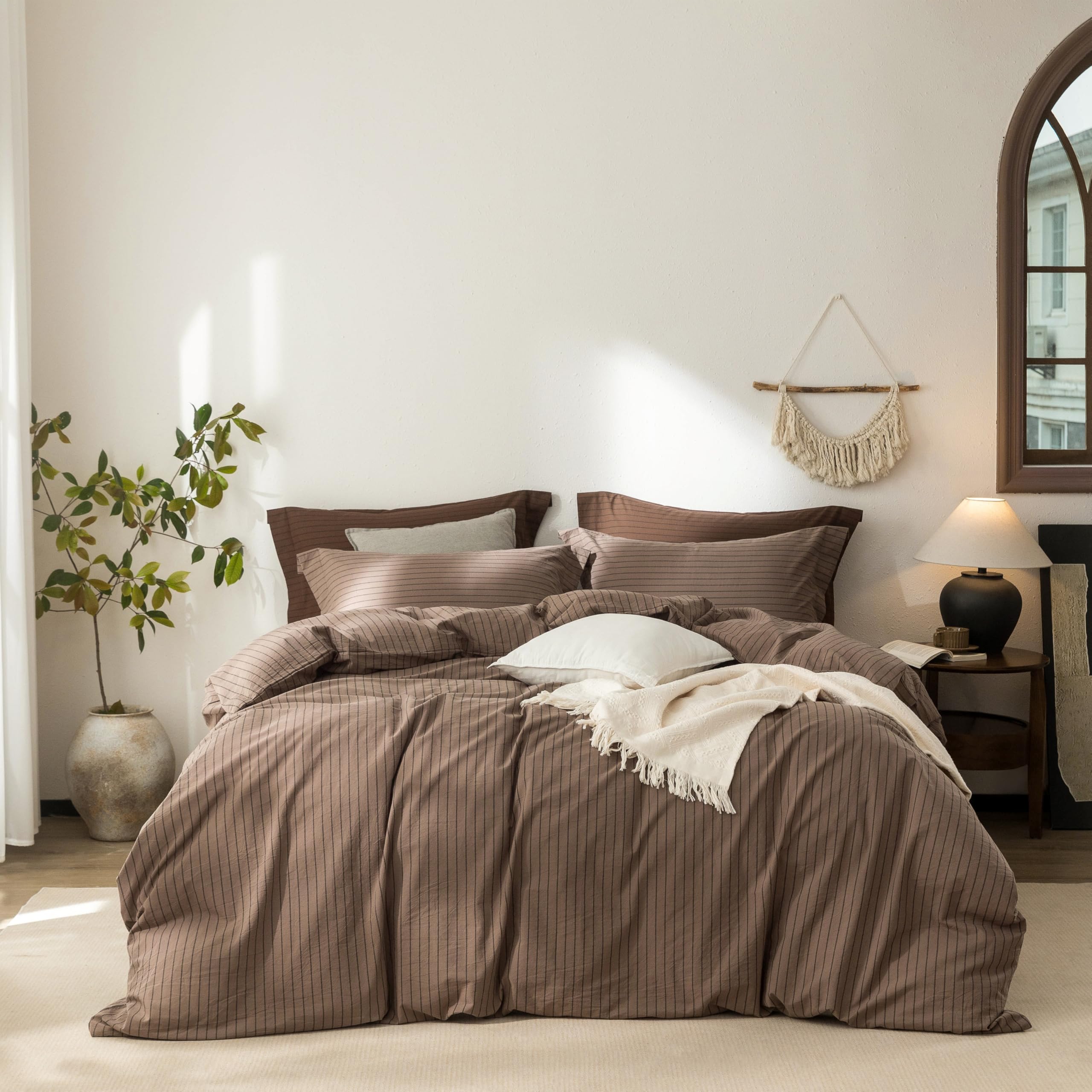 Warm Moment 100% Washed Cotton Duvet Cover Set