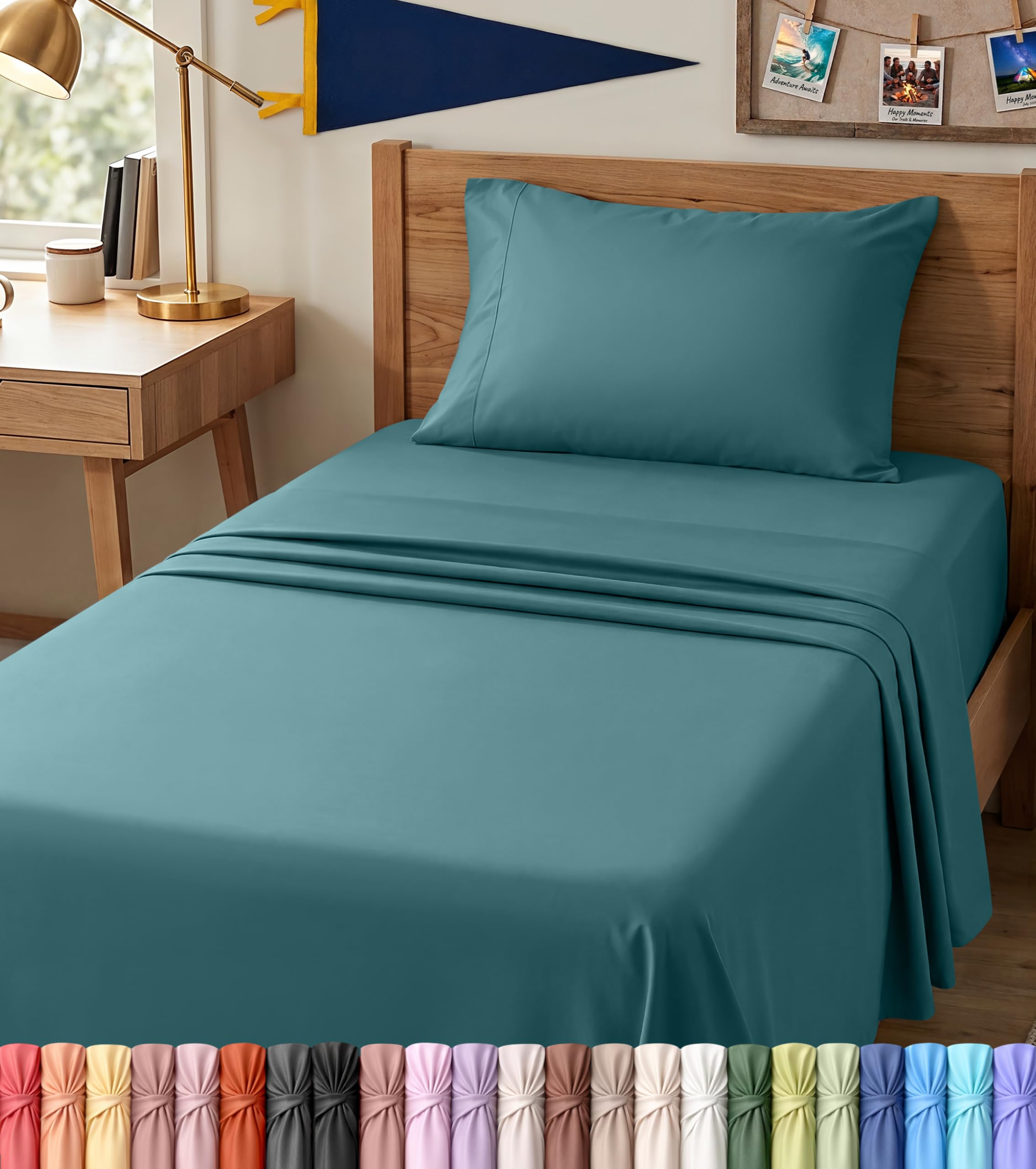 Utopia Bedding Bed Sheet Set - Soft Brushed Microfiber Fabric - Shrinkage & Fade Resistant - Easy Care