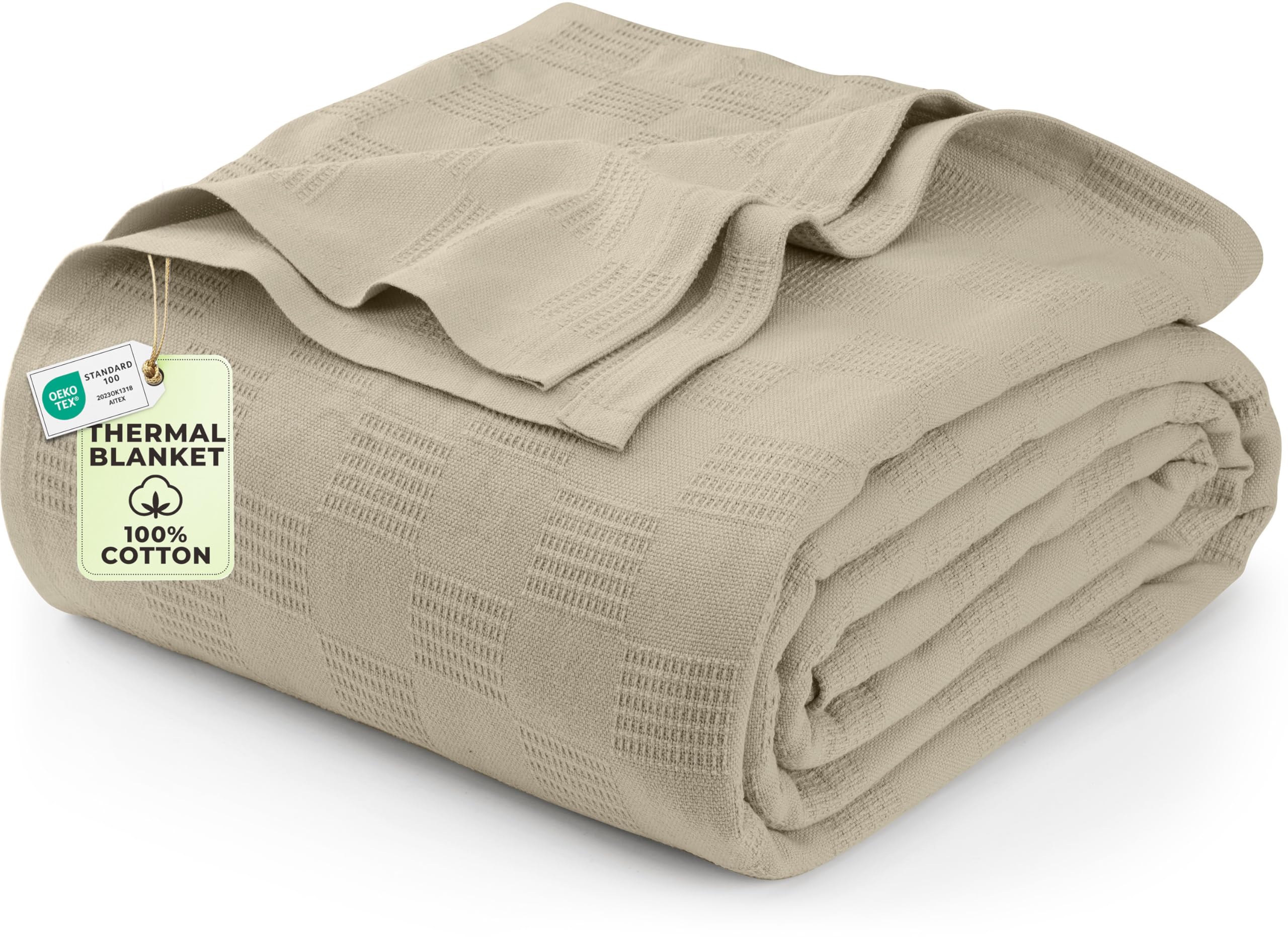 Utopia Bedding Cotton Thermal Blanket for Spring and Summer