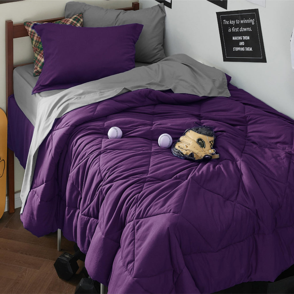Bedsure Comforter Set - Reversible Comforters Bed Set, Bed in a Bag with Comforter, Sheets, Pillowcases & Shams