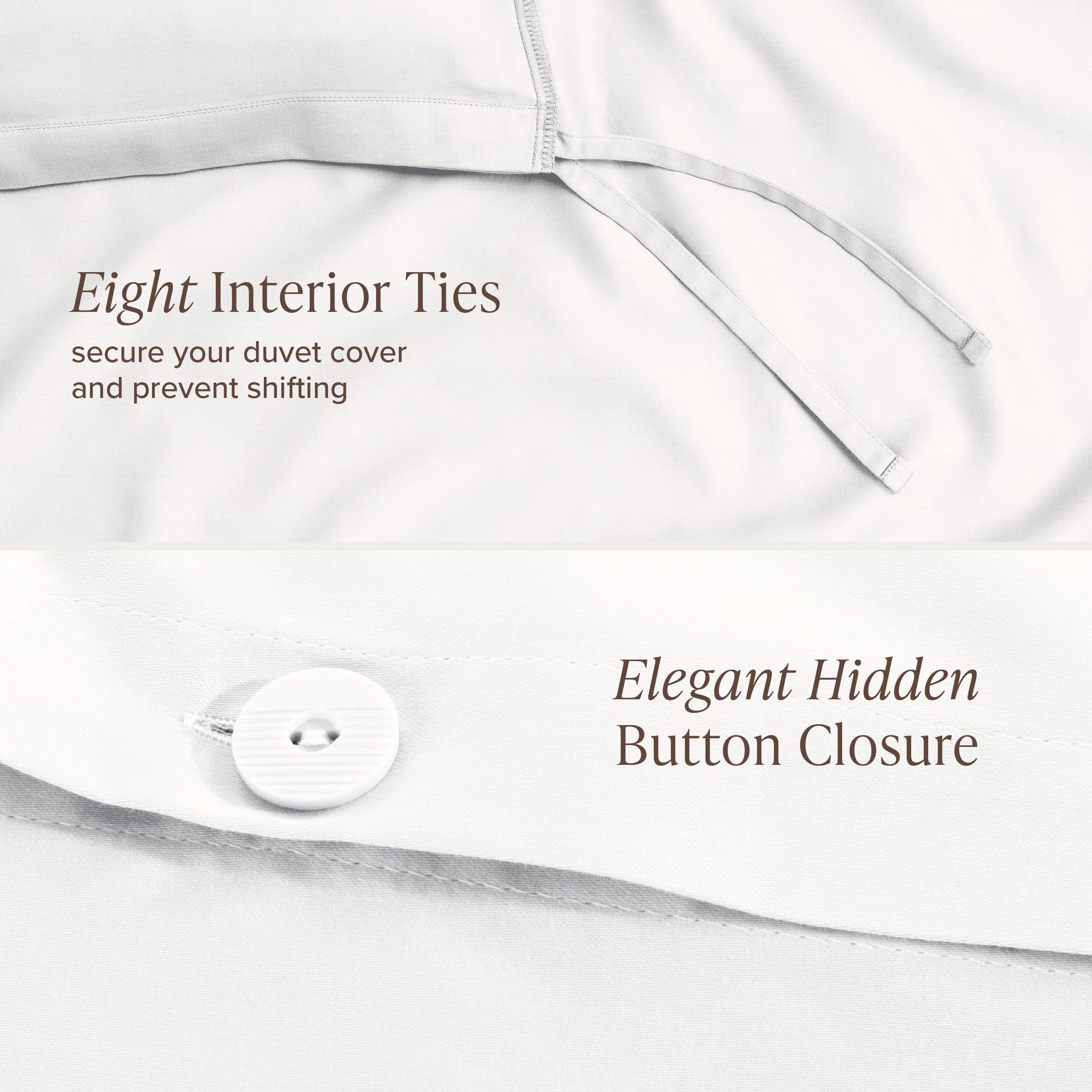Bare Home Organic Cotton Sateen Duvet Set
