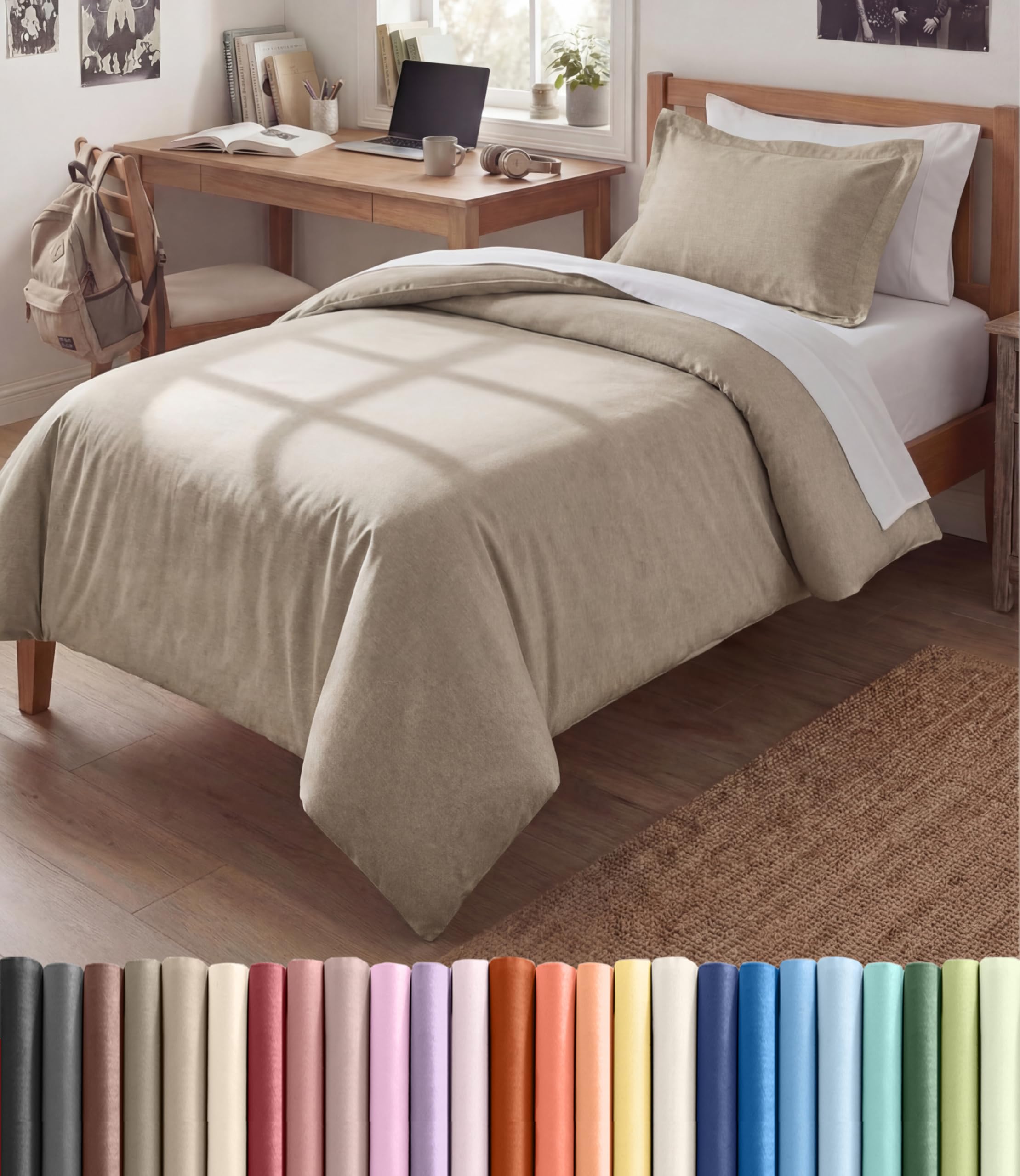 CGK Unlimited Duvet Cover - Extra Soft Duvet Cover with Pillow Shams for Women, Men, Kids & Teens - Comfy, Breathable, Hotel Luxury w/Zipper Closures & Ties