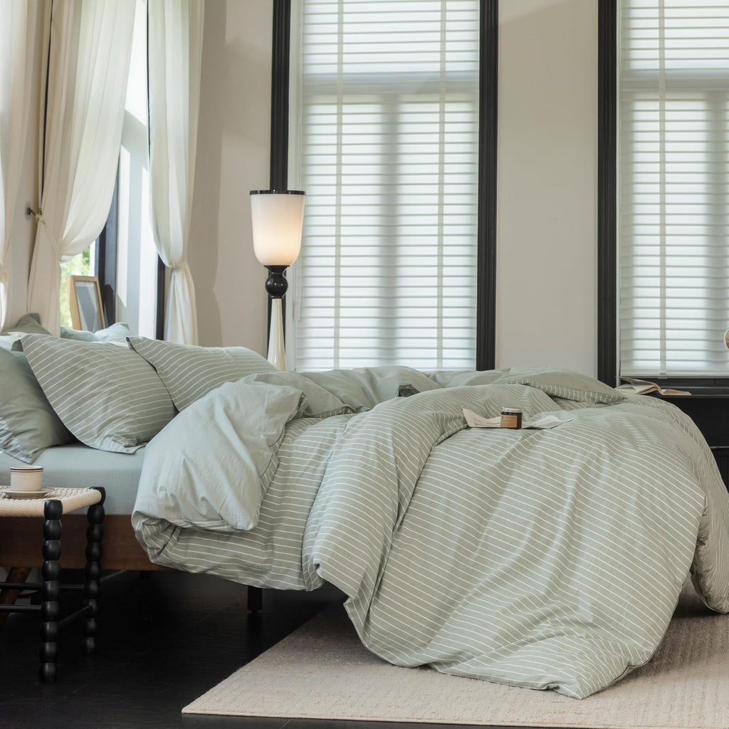 Warm Moment 100% Washed Cotton Duvet Cover Set